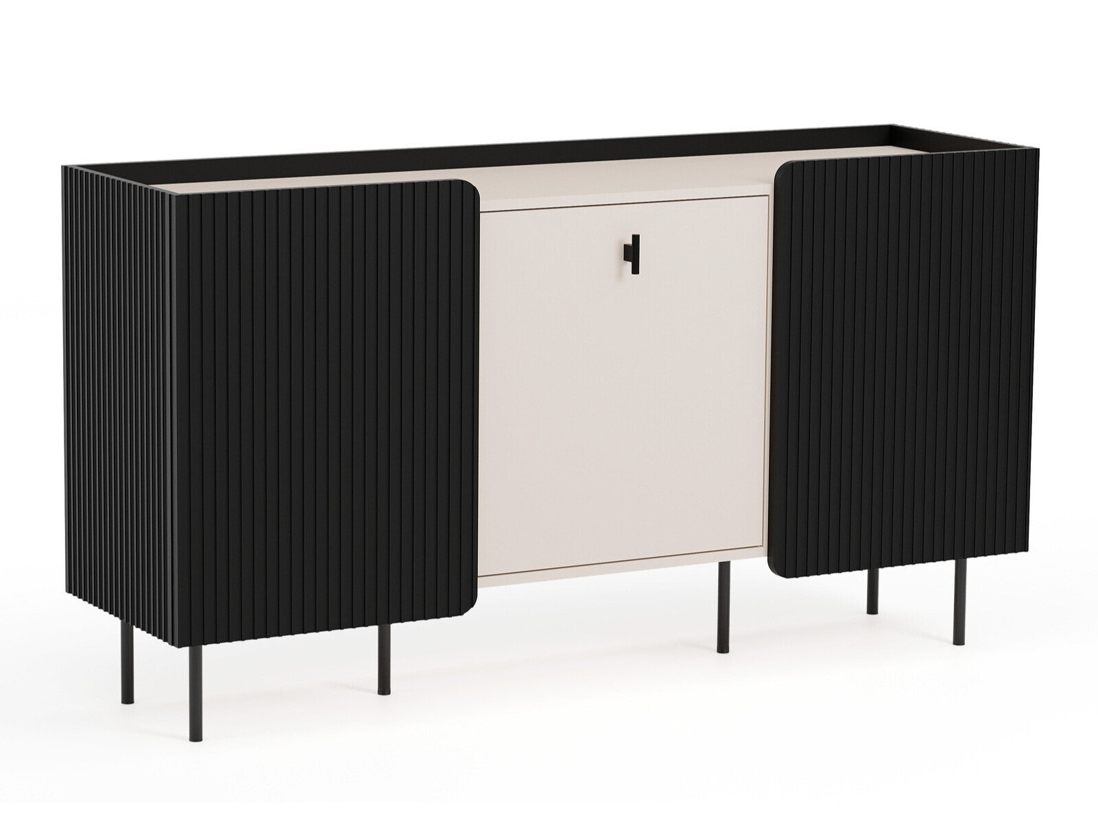 Sideboard Mansfield 101 (Black + Cashmere)