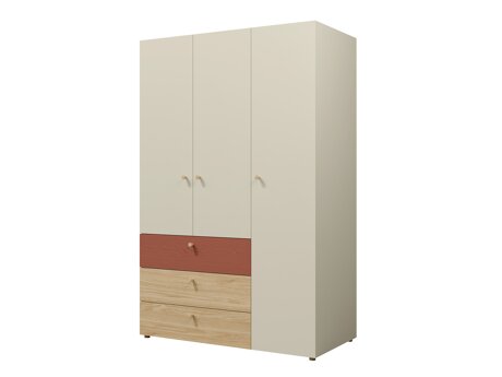 Wardrobe Domcali 100 (Coral + Oak)