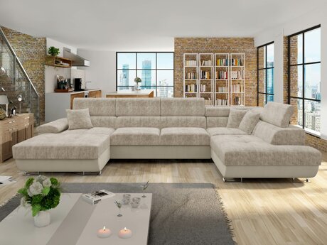 Corner sofa Comfivo 249 (Venus Velvet 2927 + Miu 2041)