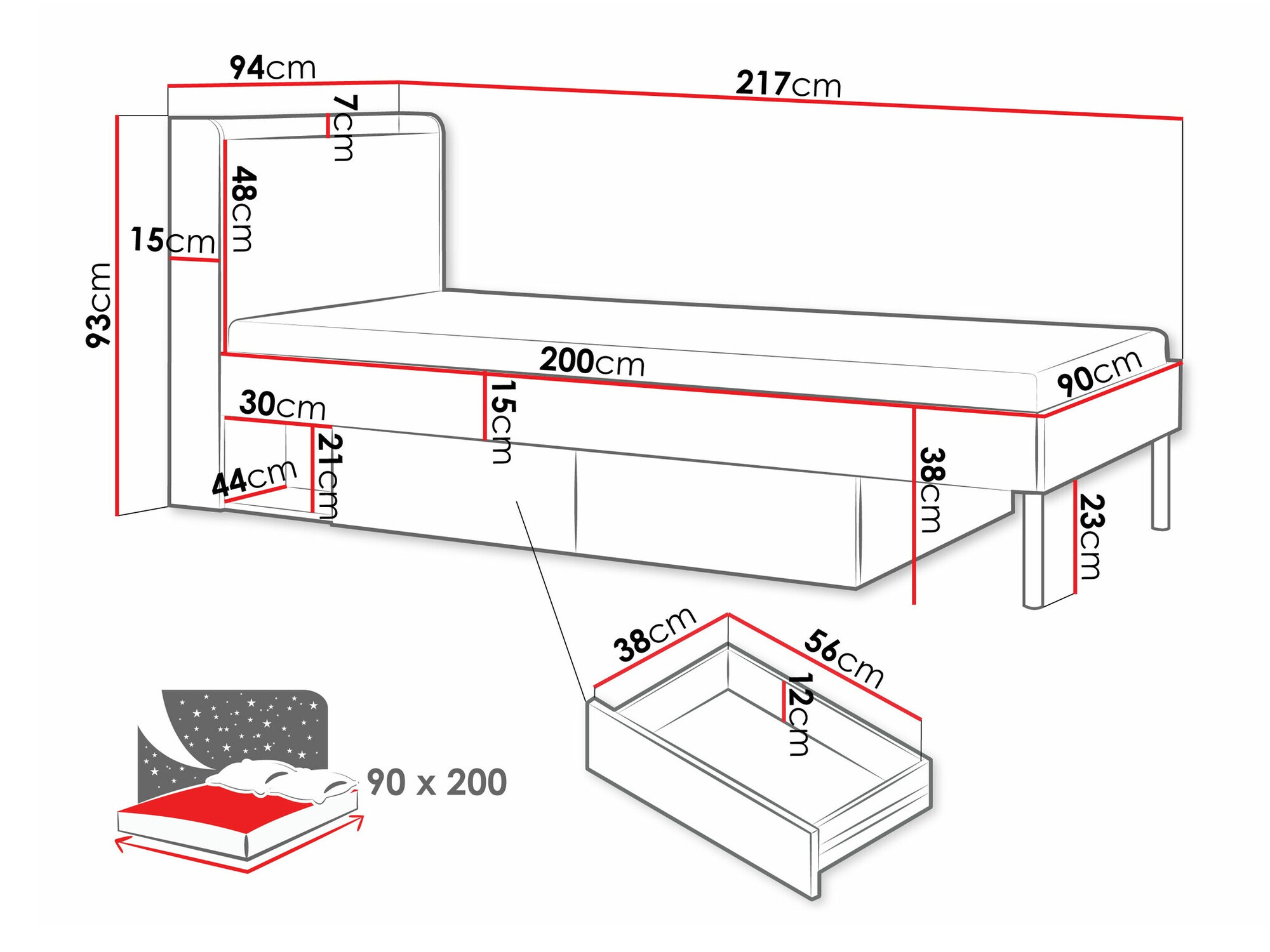 Bed Domcali 113