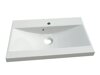 Wall-mounted bathroom cabinet for washbasin Baltesi 118 (Artisan oak + Black)