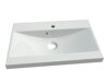 Wall-mounted bathroom cabinet for washbasin Baltesi 118 (White + Artisan oak)