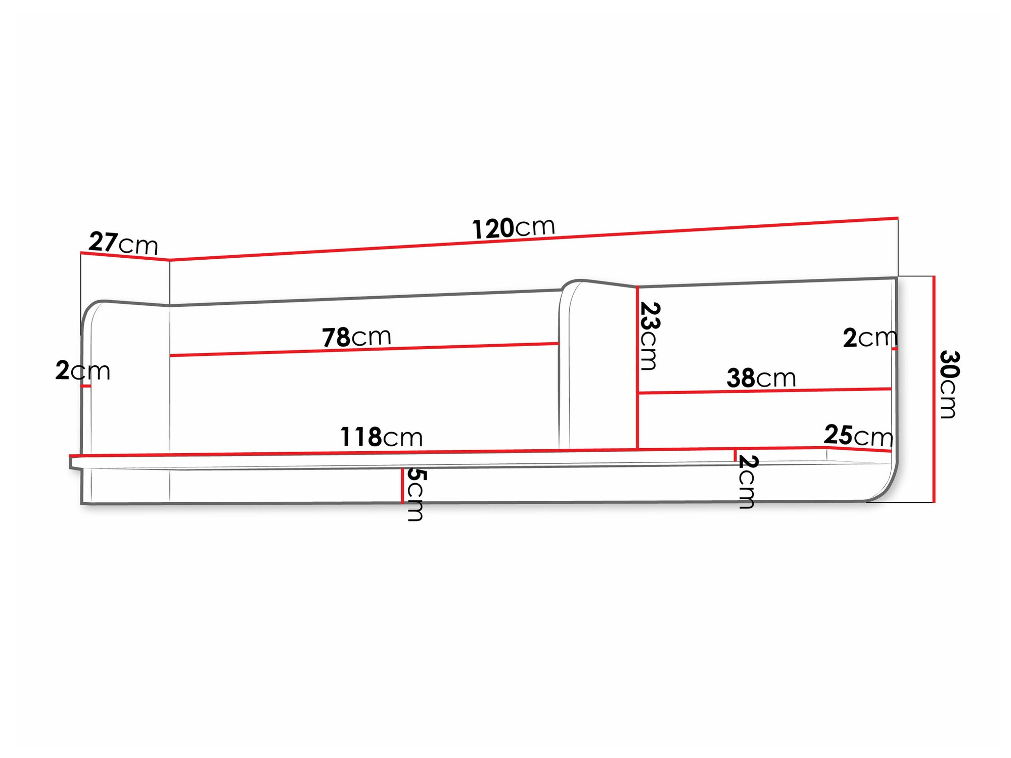 Wall shelf Domcali 114