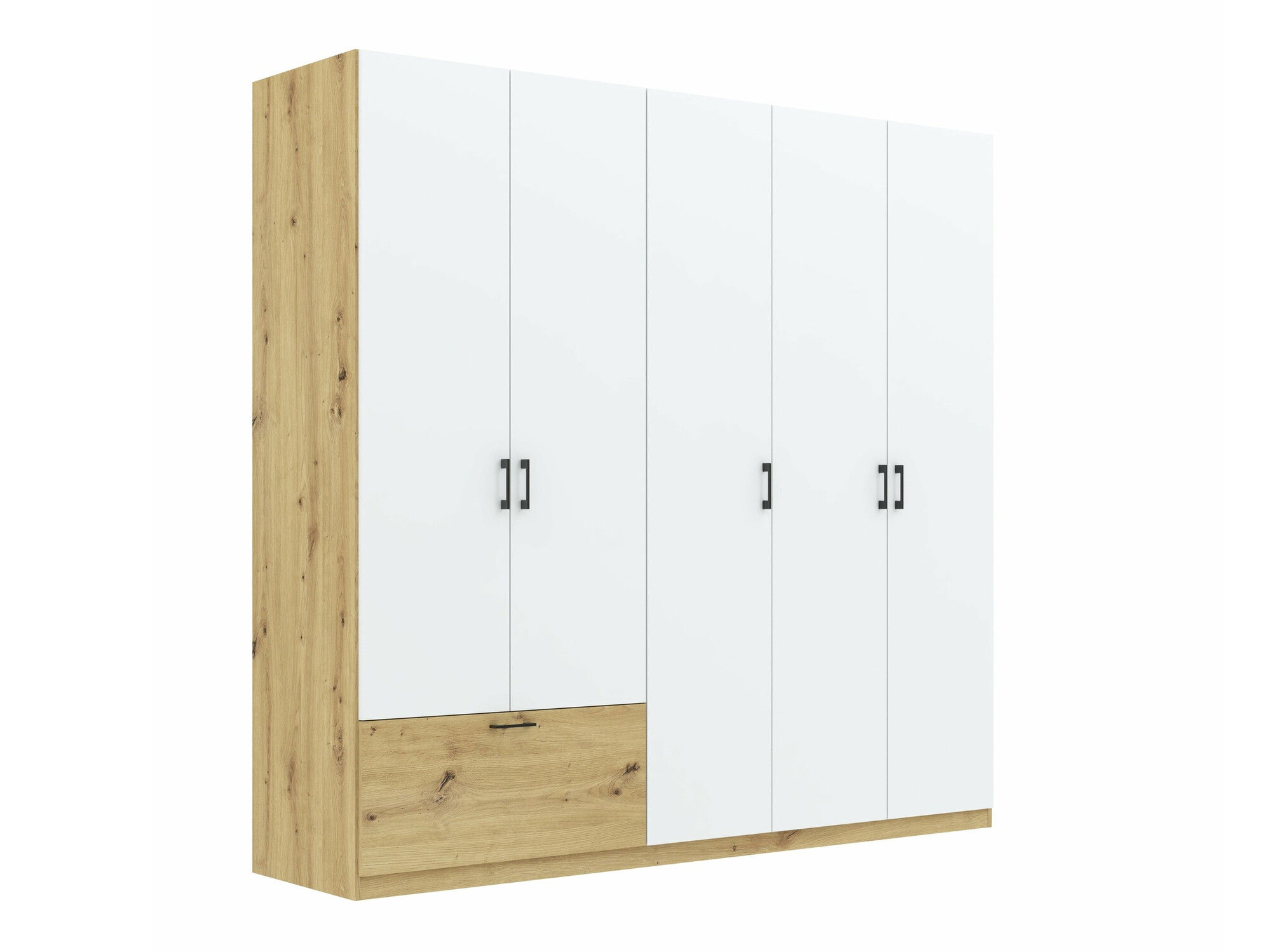 Wardrobe Bristol 249 (Artisan oak + White)