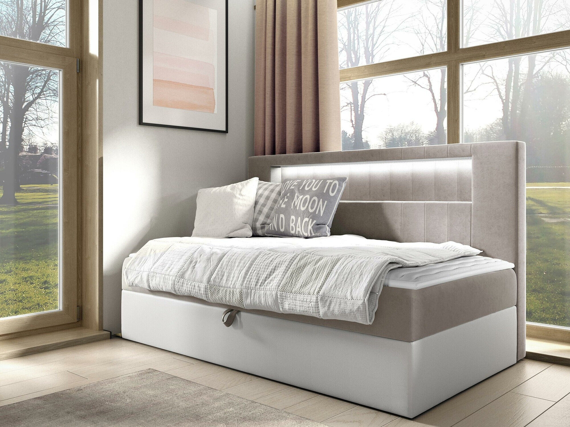 Continental bed Lucus IV (Soft 017 + Fresh 1)