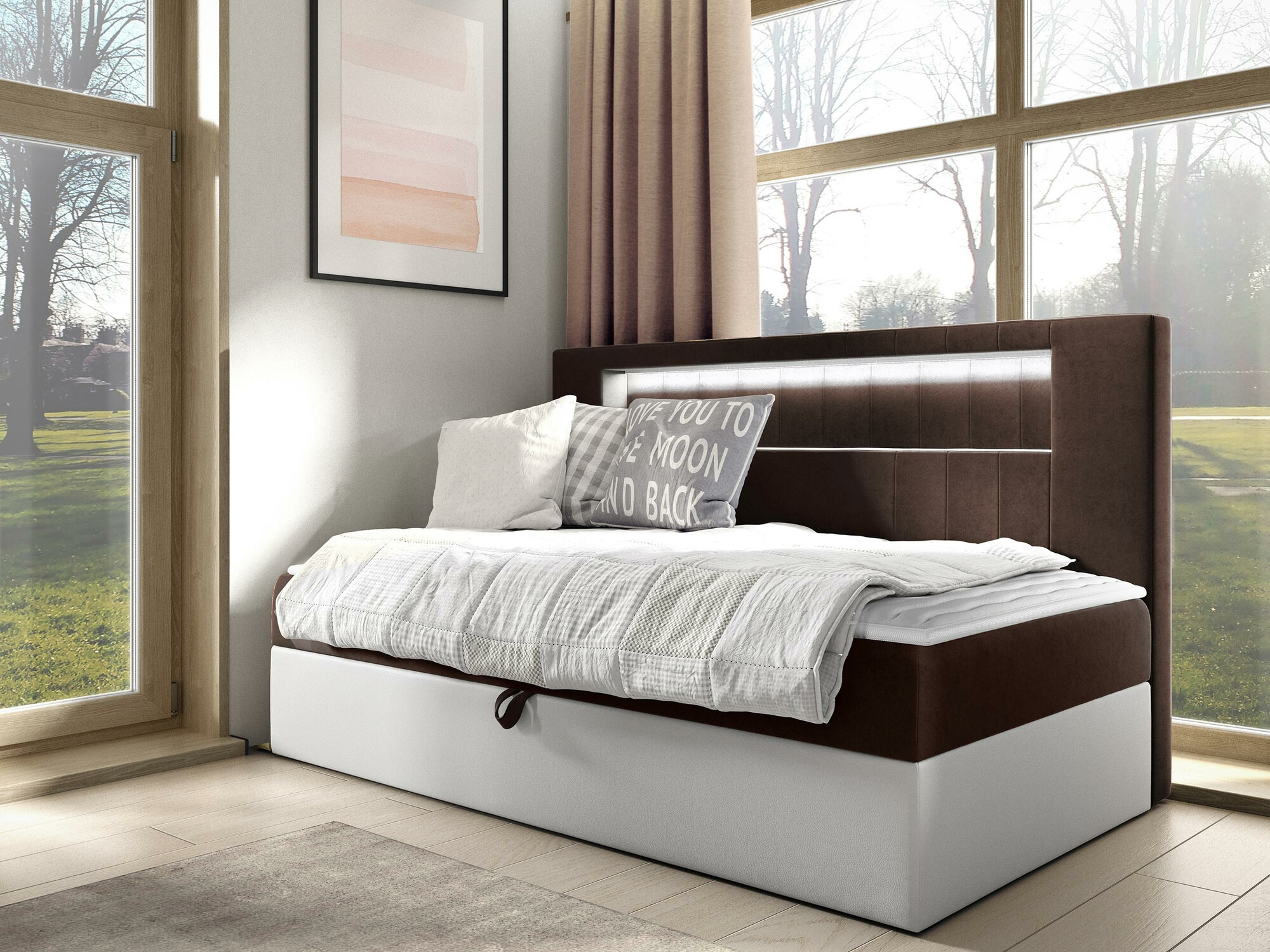Continental bed Lucus IV (Soft 017 + Fresh 4)