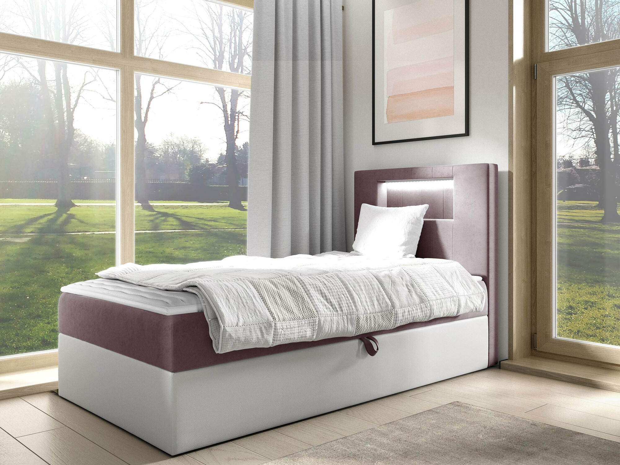 Continental bed Lucus V (Soft 017 + Fresh 9)