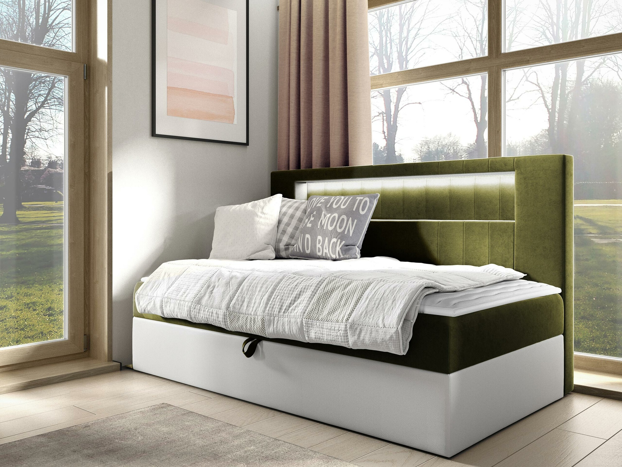 Continental bed Lucus IV (Soft 017 + Fresh 12)