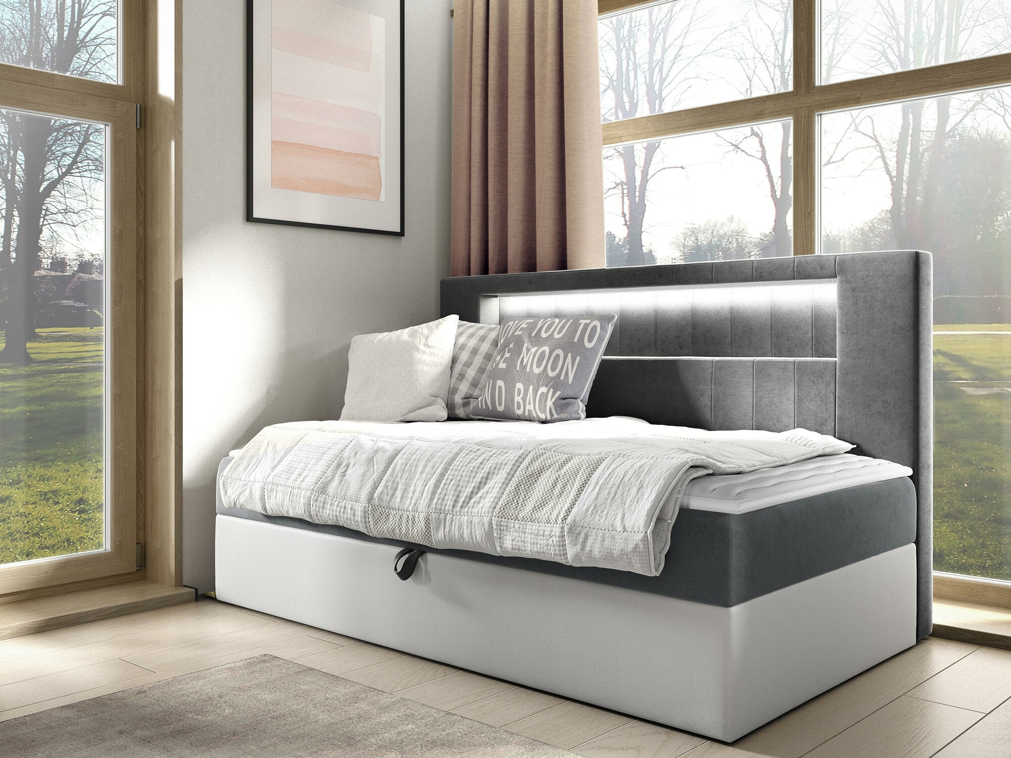 Continental bed Lucus IV (Soft 017 + Fresh 14)