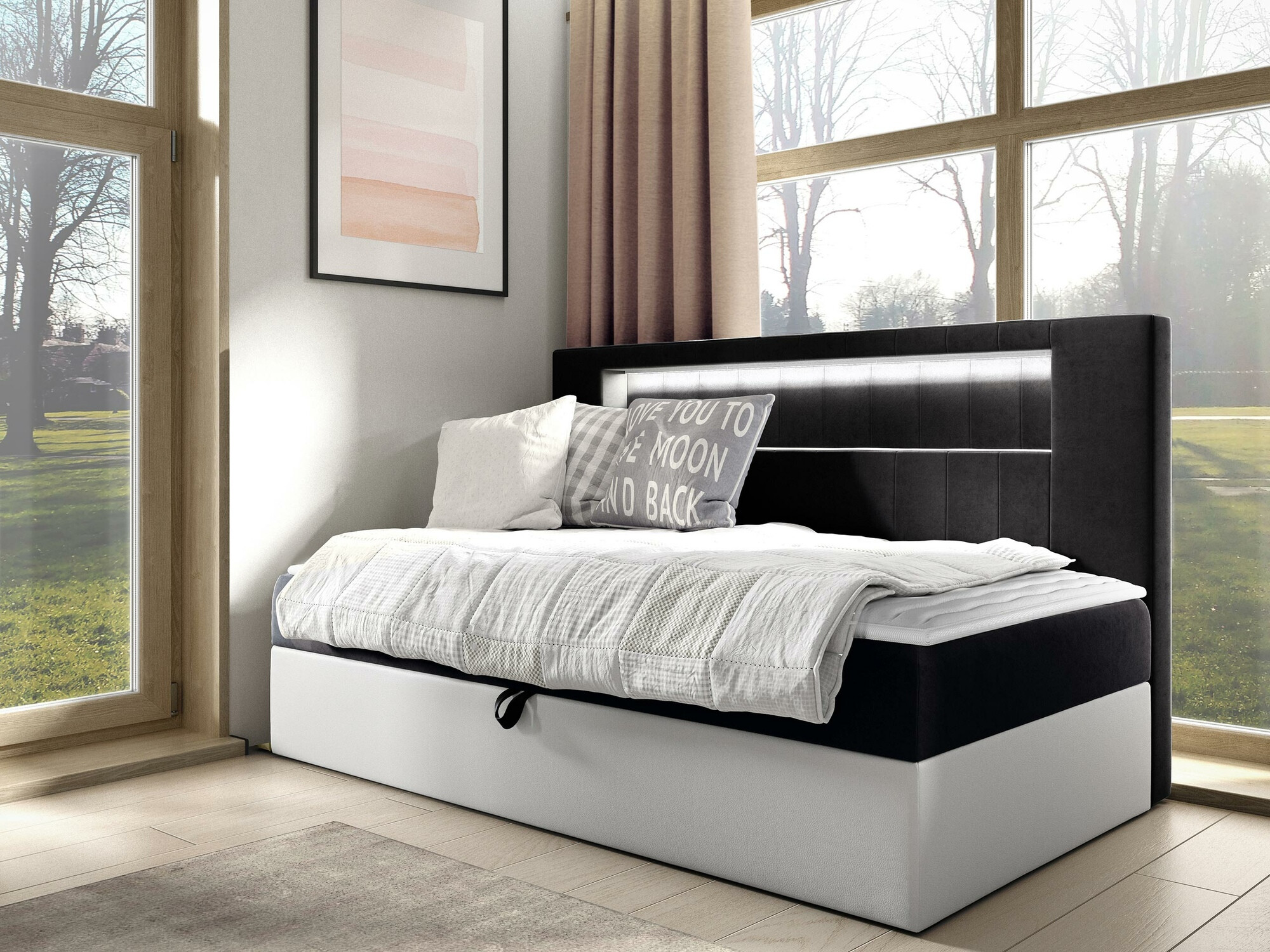 Continental bed Lucus IV (Soft 017 + Fresh 17)