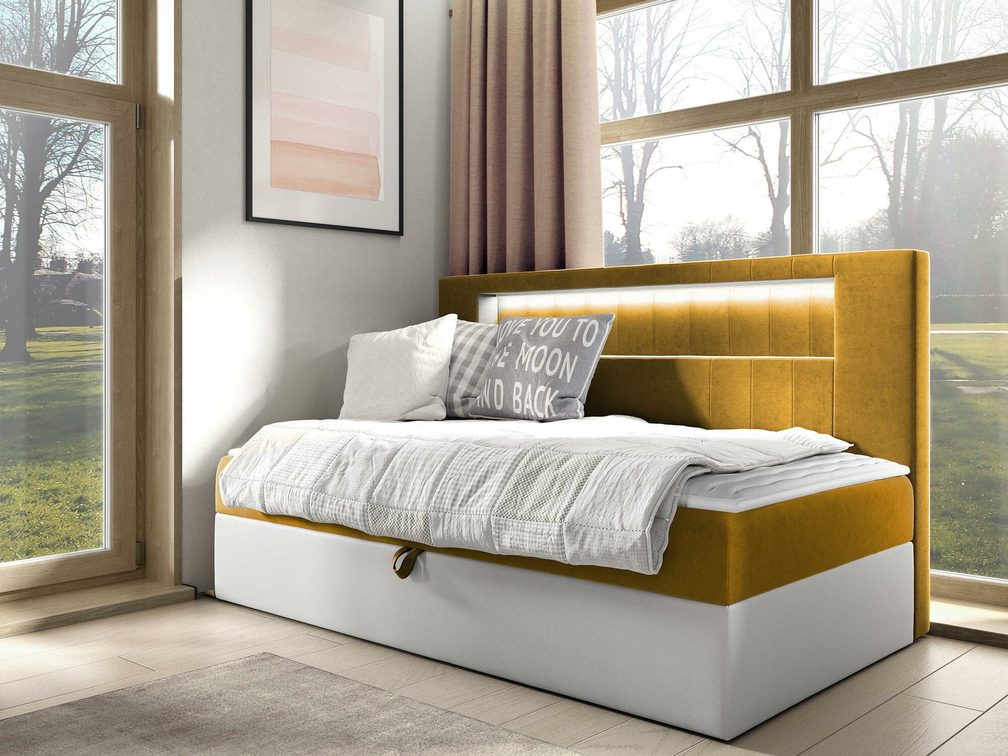 Continental bed Lucus IV (Soft 017 + Fresh 37)