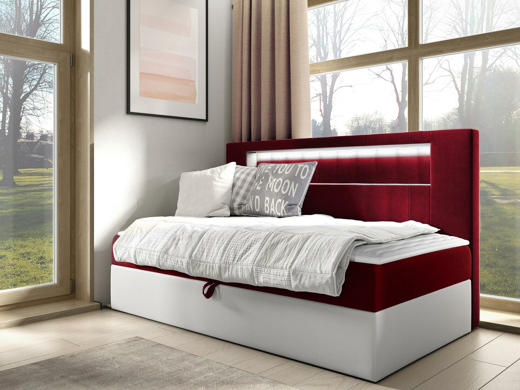 Continental bed Lucus IV (Soft 017 + Fresh 8)