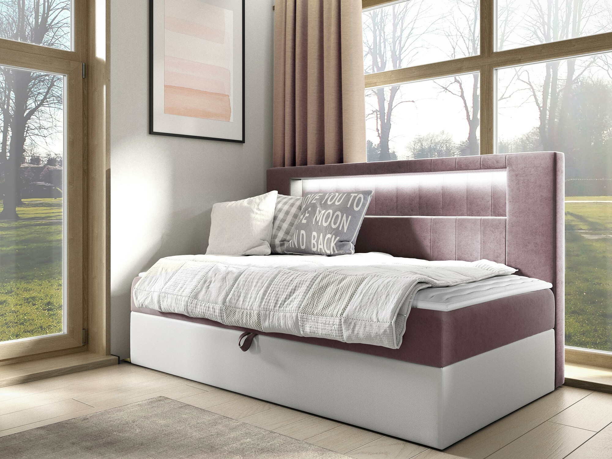 Continental bed Lucus IV (Soft 017 + Fresh 9)