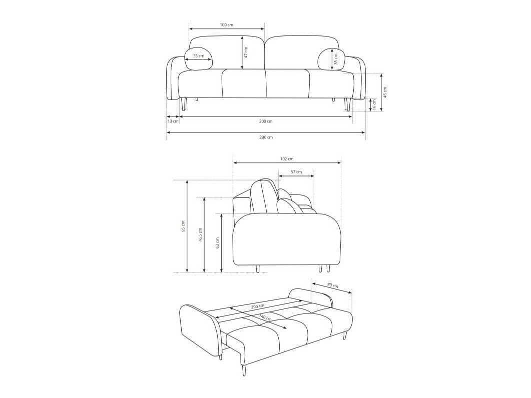 Sofa bed Kingston 151 (Elma 7)