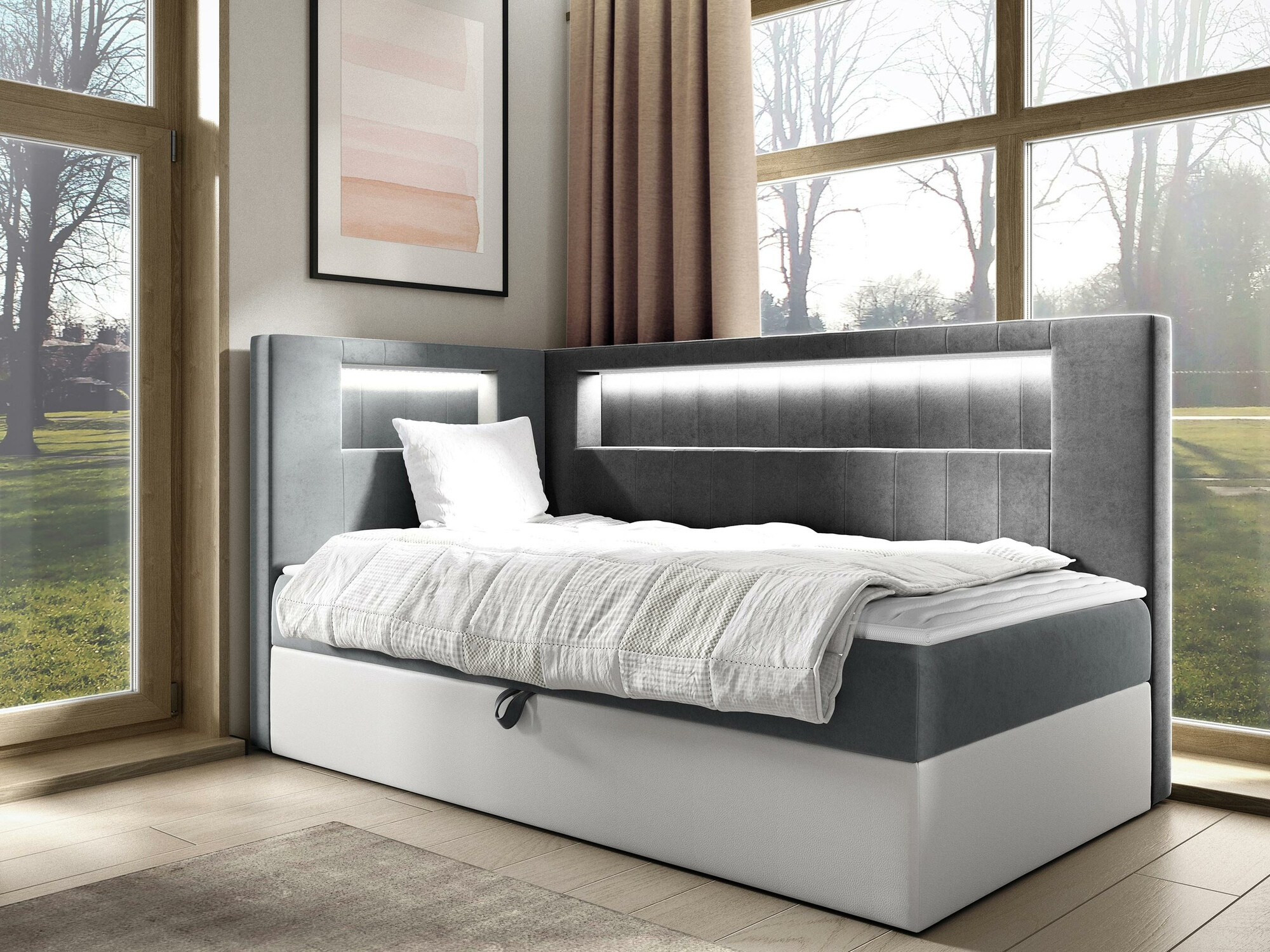 Continental bed Lucus VIII (Soft 017 + Fresh 14)