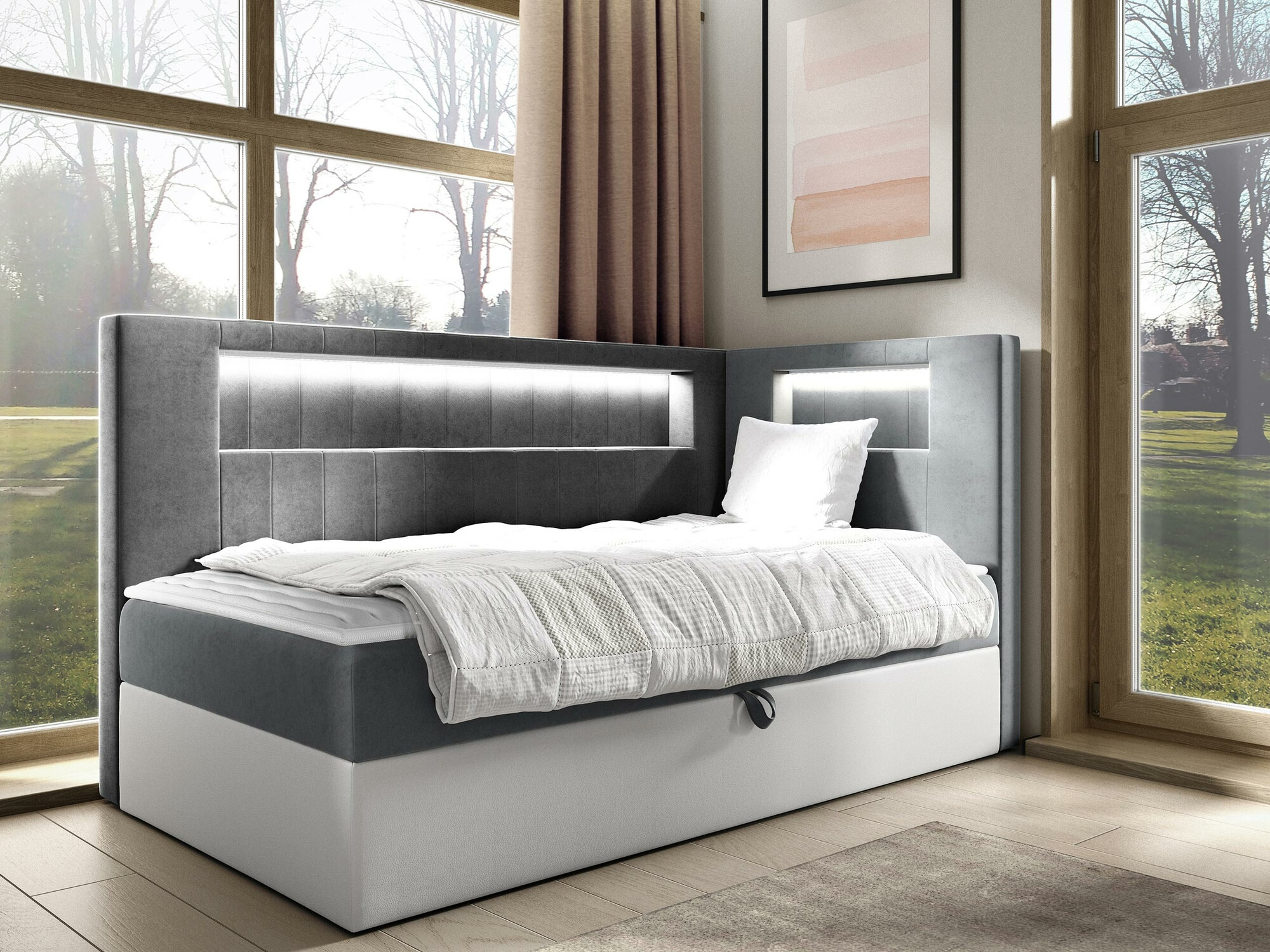 Continental bed Lucus VIII (Soft 017 + Fresh 14)