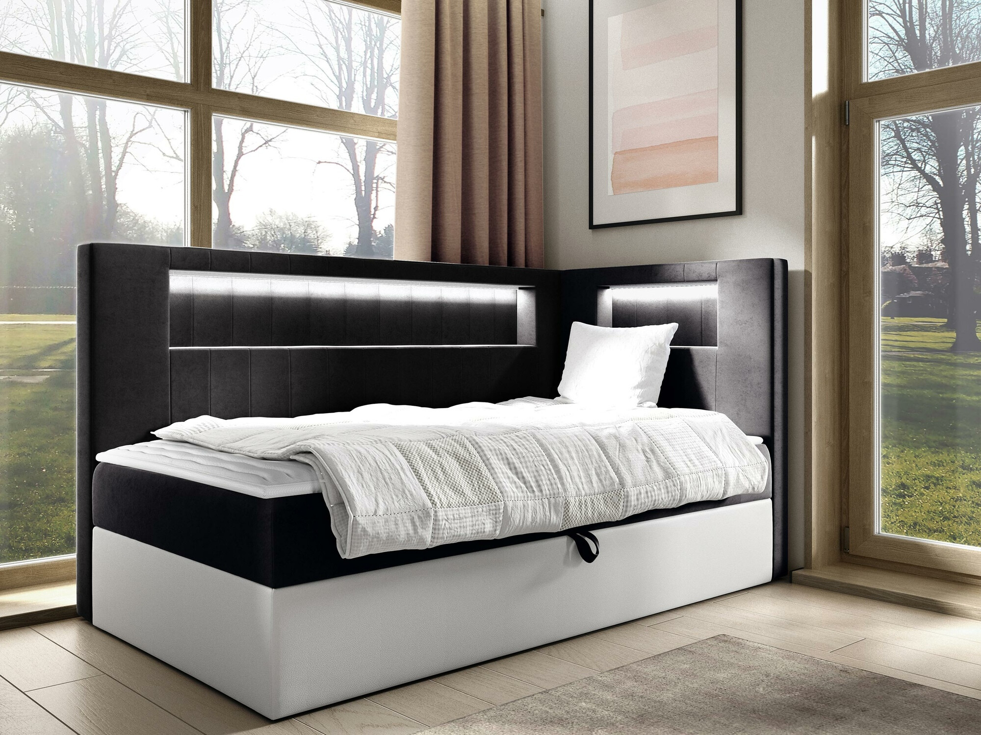Continental bed Lucus VIII (Soft 017 + Fresh 17)