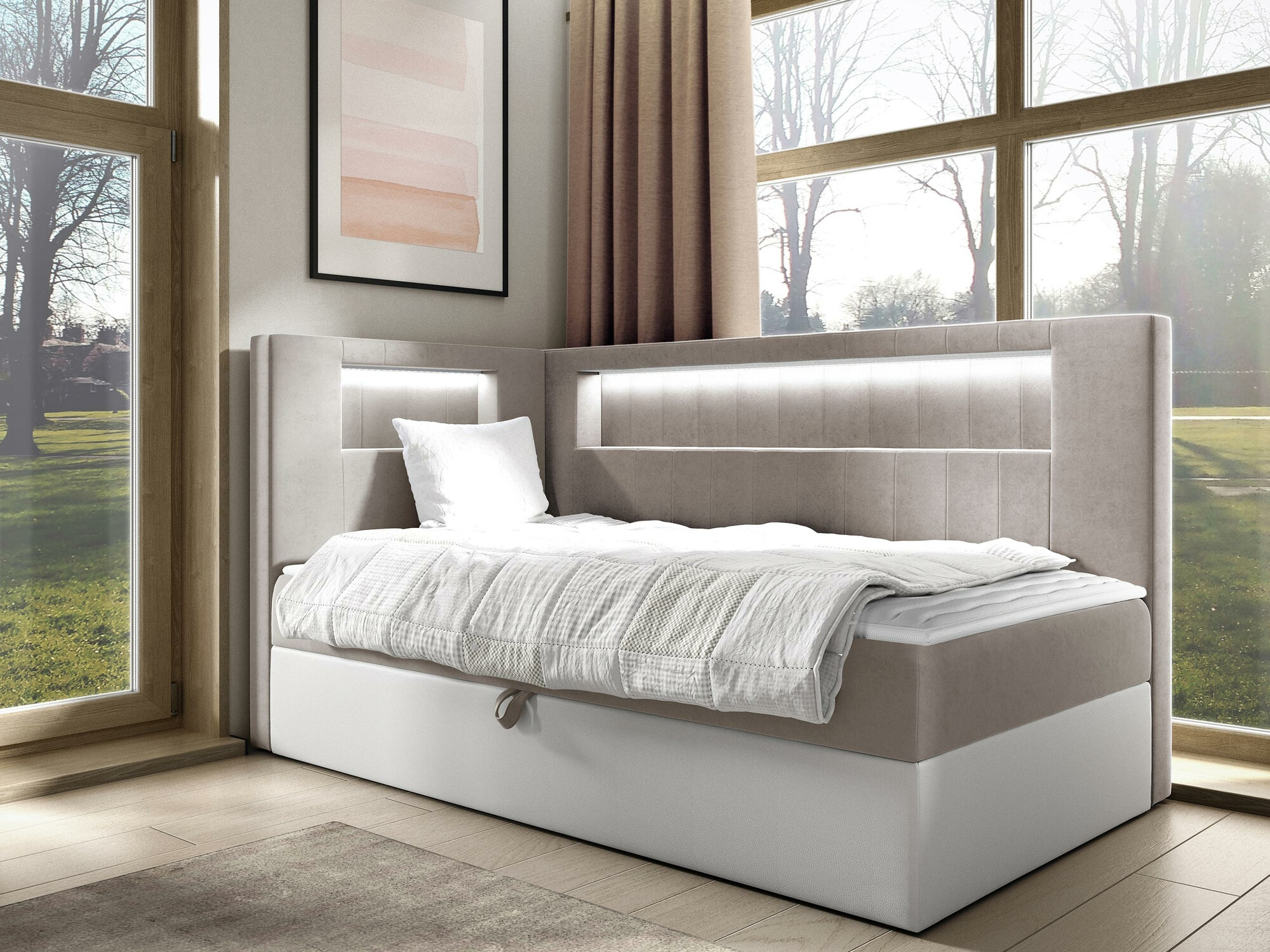 Continental bed Lucus VIII (Soft 017 + Fresh 1)