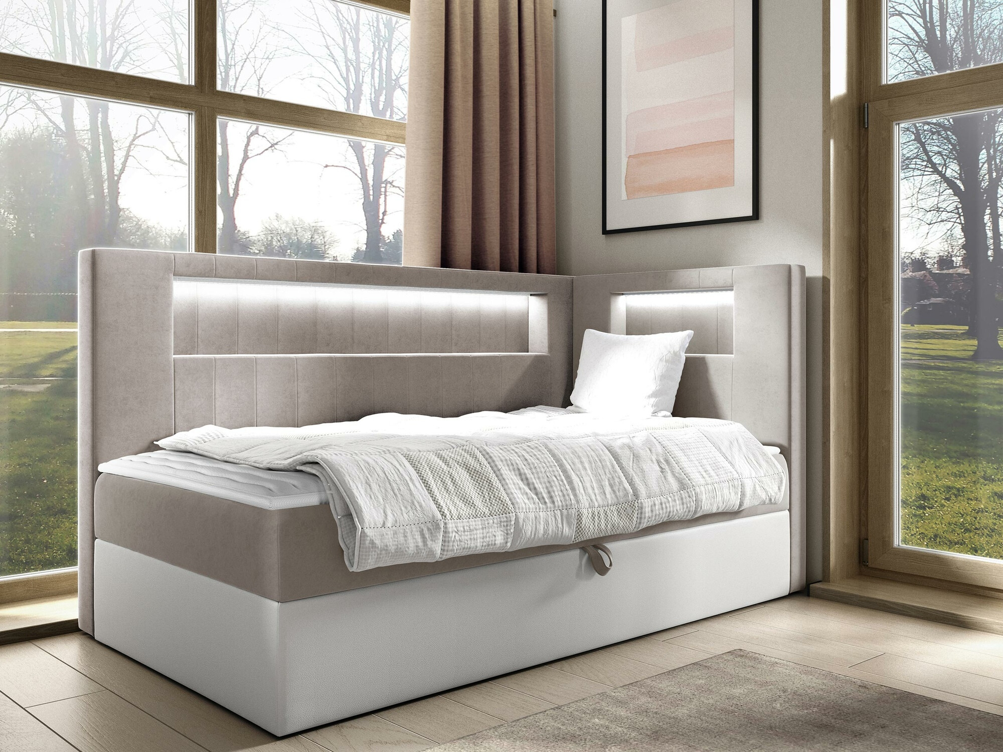 Continental bed Lucus VIII (Soft 017 + Fresh 1)