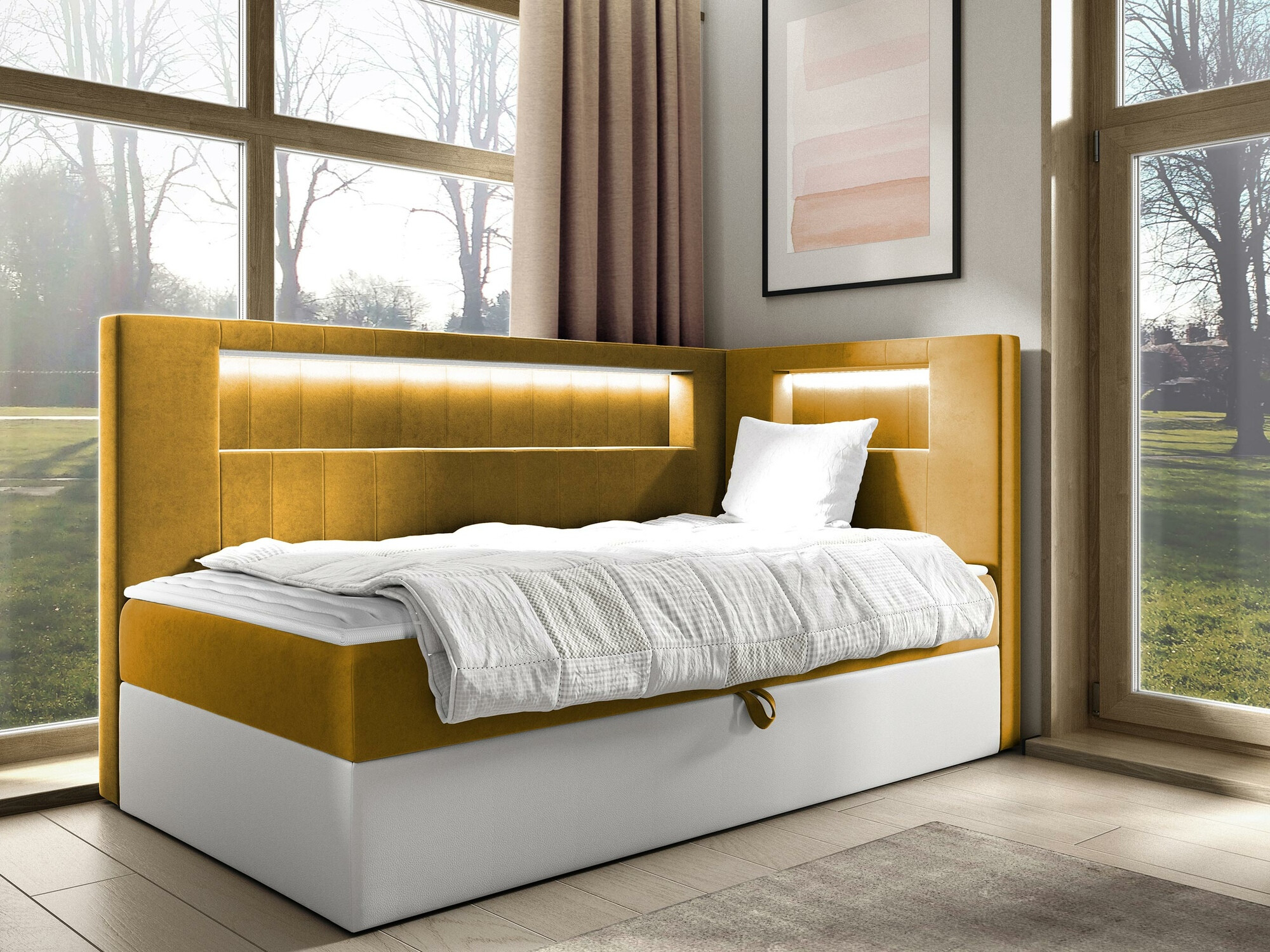 Continental bed Lucus VIII (Soft 017 + Fresh 37)