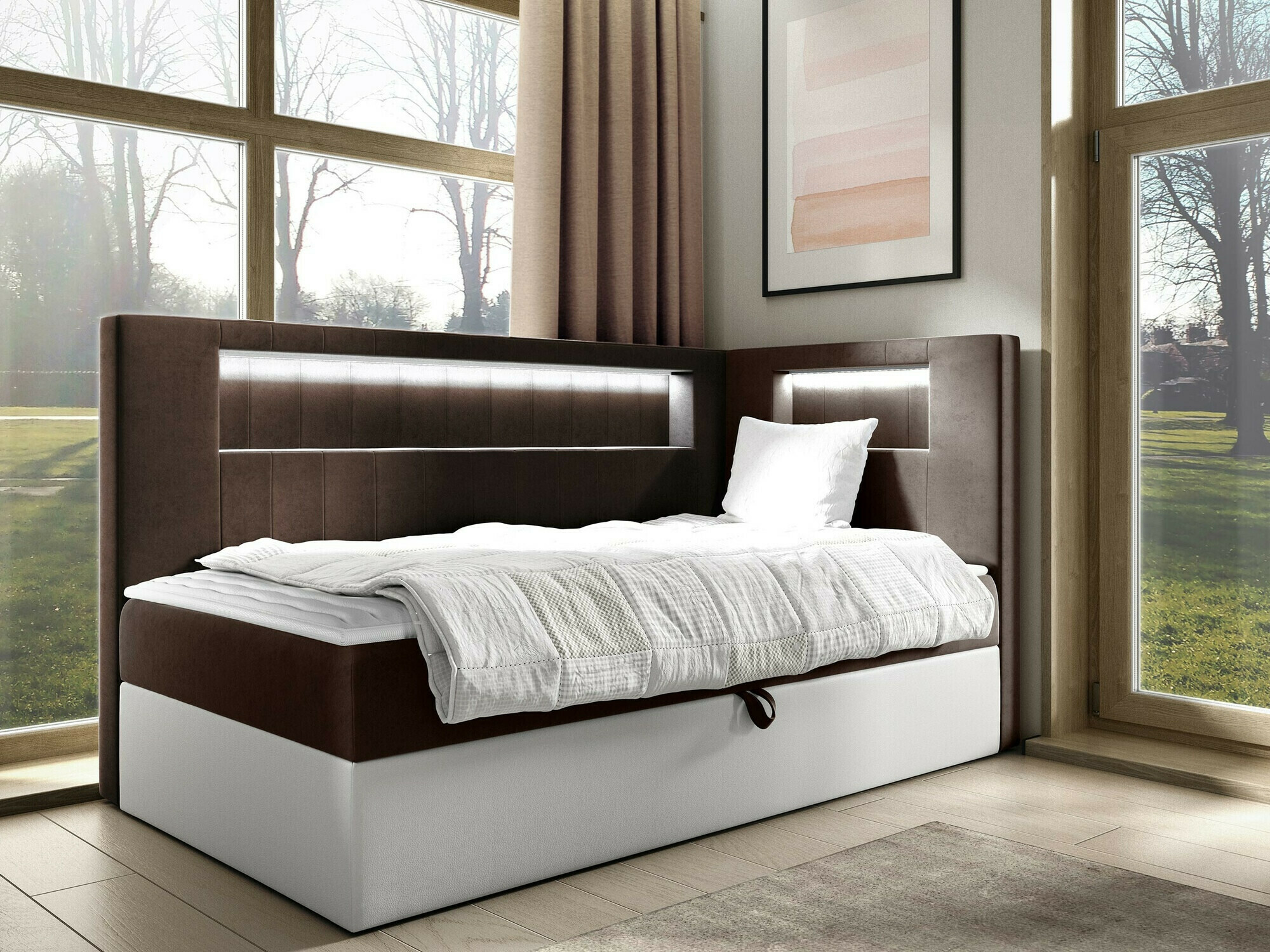 Continental bed Lucus VIII (Soft 017 + Fresh 4)