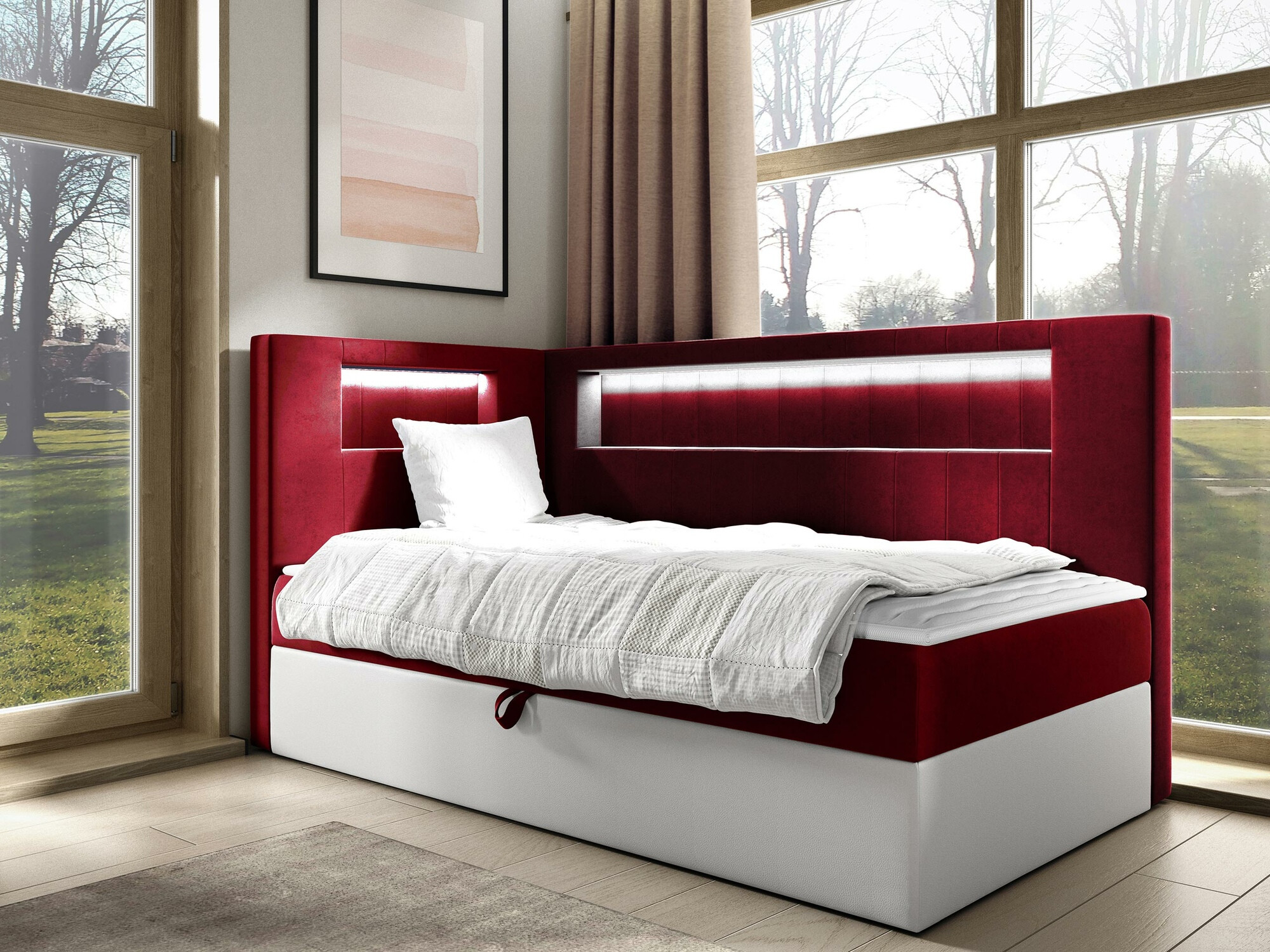 Continental bed Lucus VIII (Soft 017 + Fresh 8)
