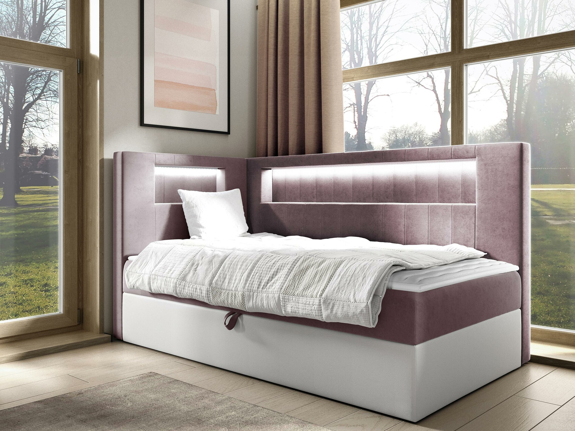 Continental bed Lucus VIII (Soft 017 + Fresh 9)