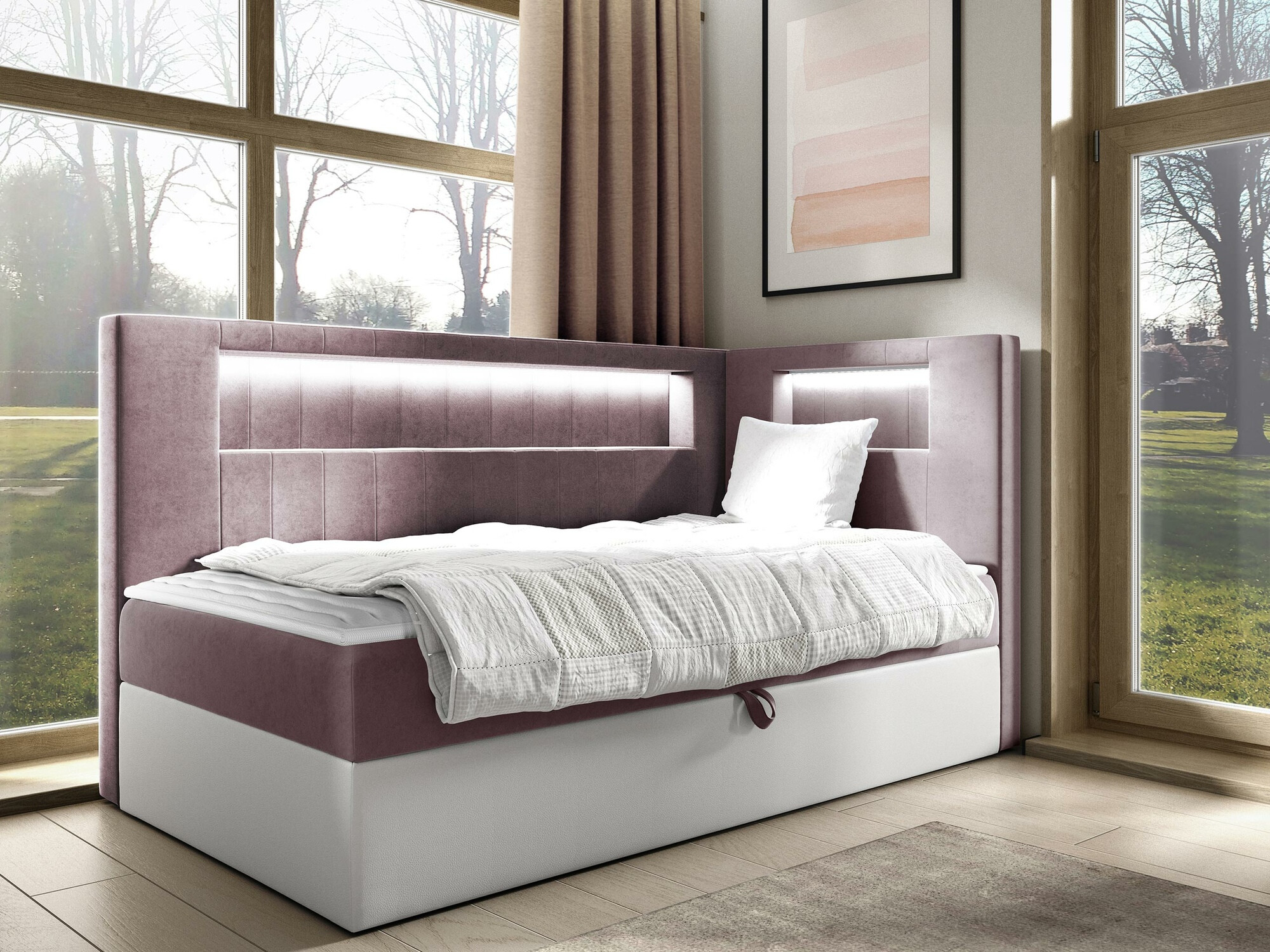 Continental bed Lucus VIII (Soft 017 + Fresh 9)