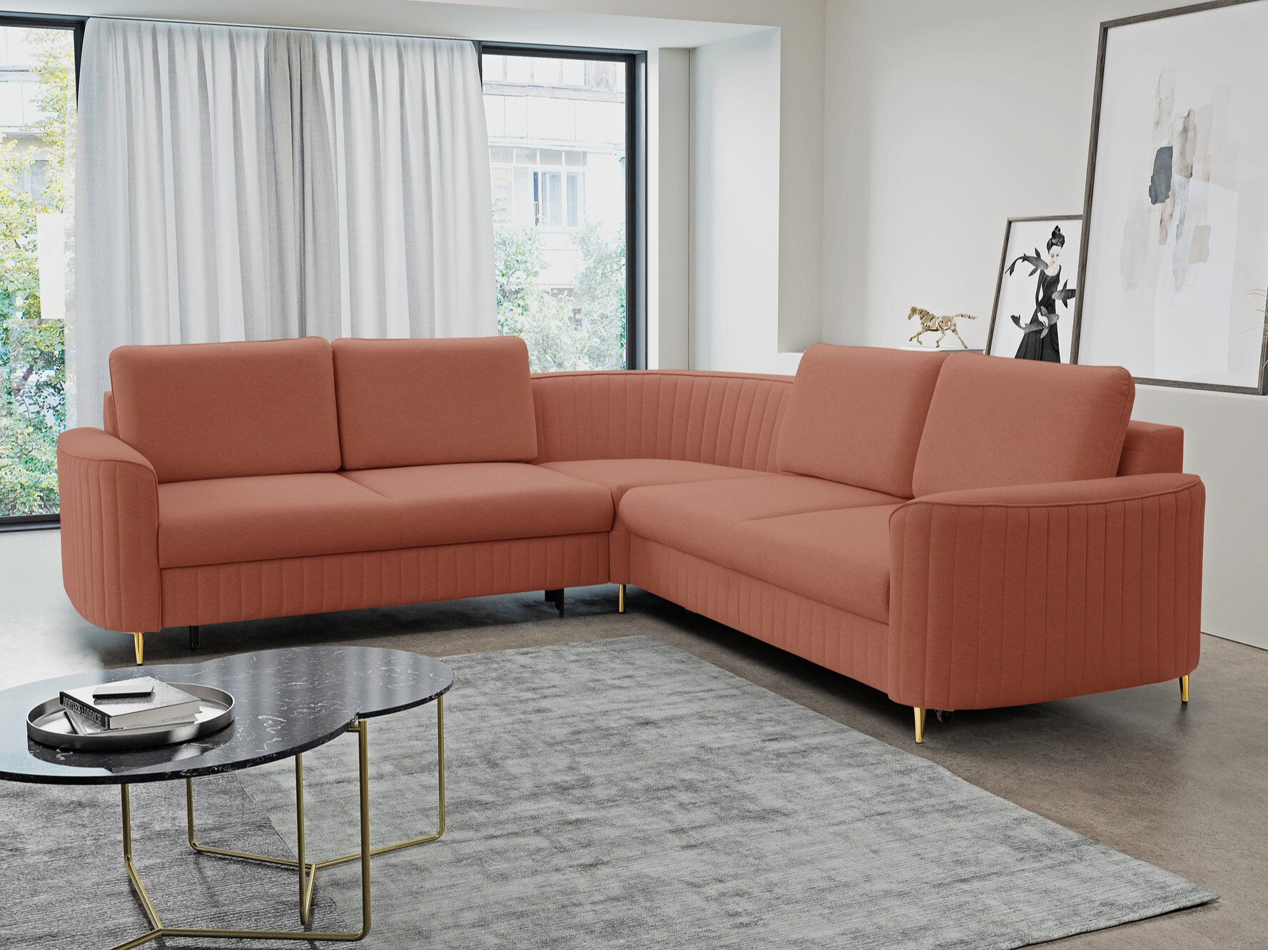 Corner sofa Kingston 157 (Castel 55)