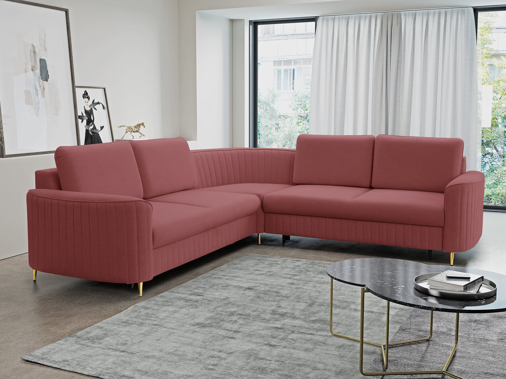 Corner sofa Kingston 157 (Castel 59)
