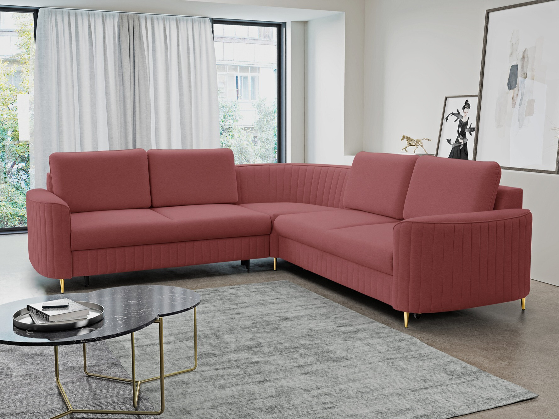 Corner sofa Kingston 157 (Castel 59)