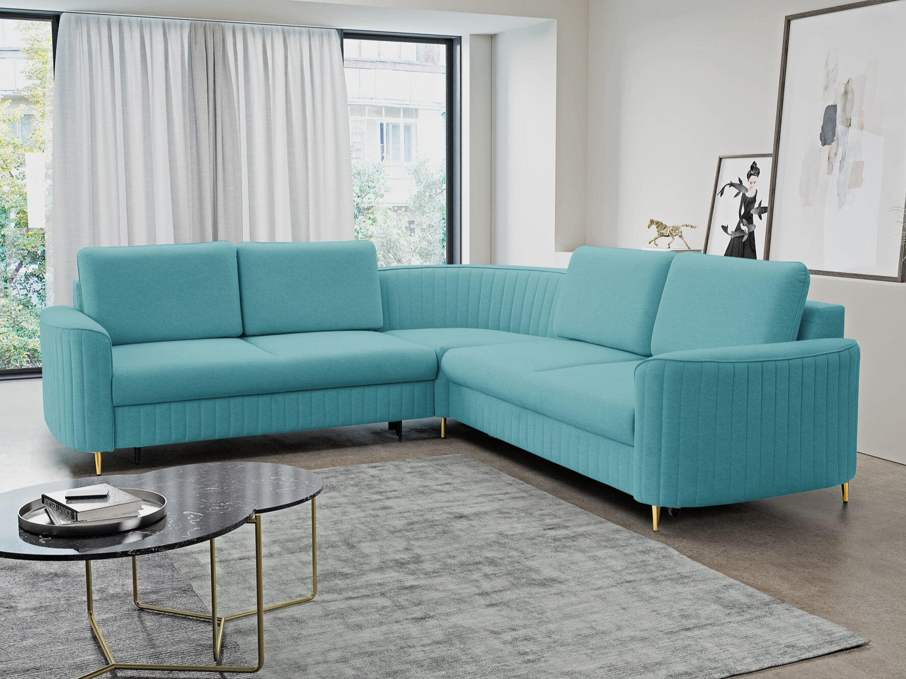 Corner sofa Kingston 157 (Castel 70)