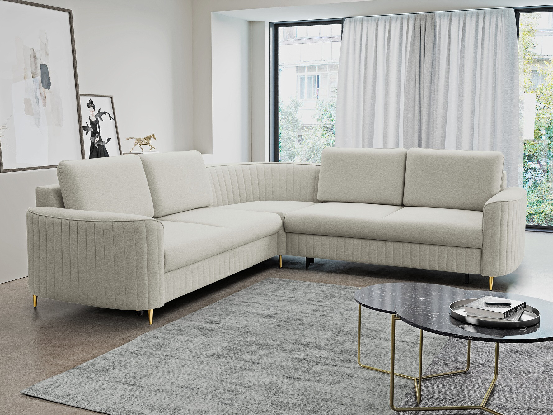 Corner sofa Kingston 157 (Castel 80)