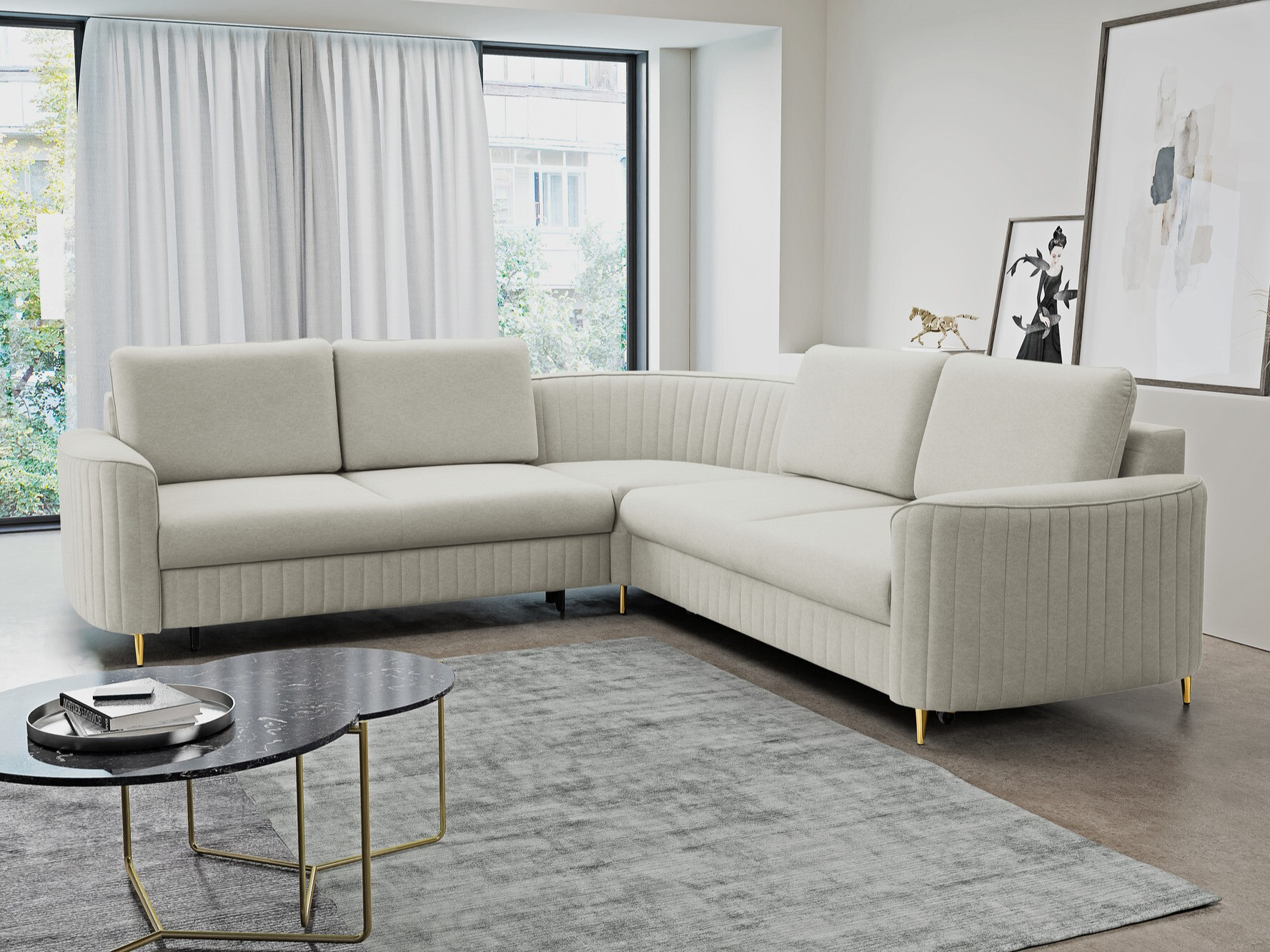 Corner sofa Kingston 157 (Castel 80)