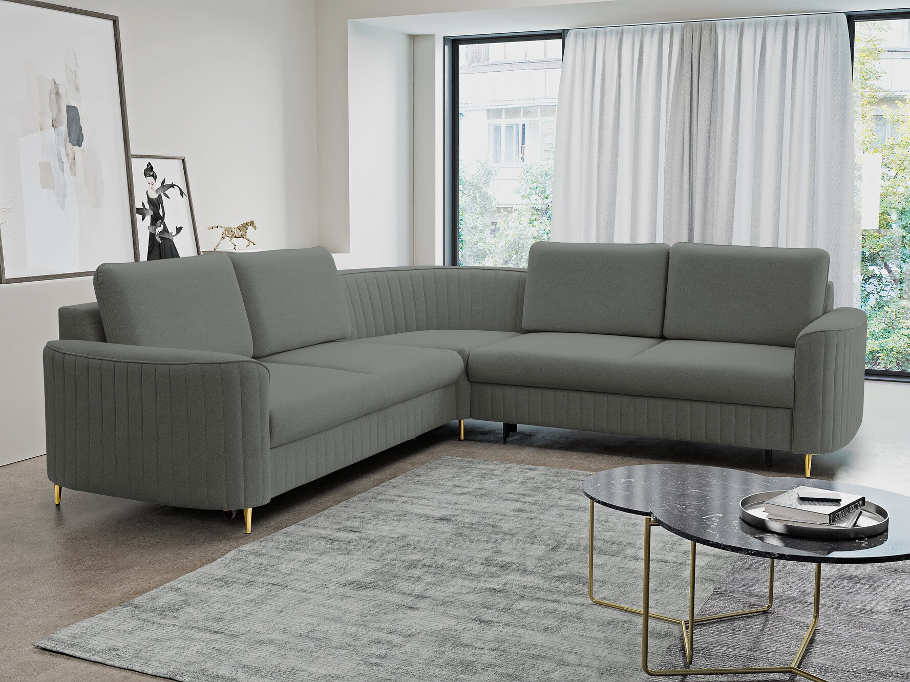 Corner sofa Kingston 157 (Castel 93)
