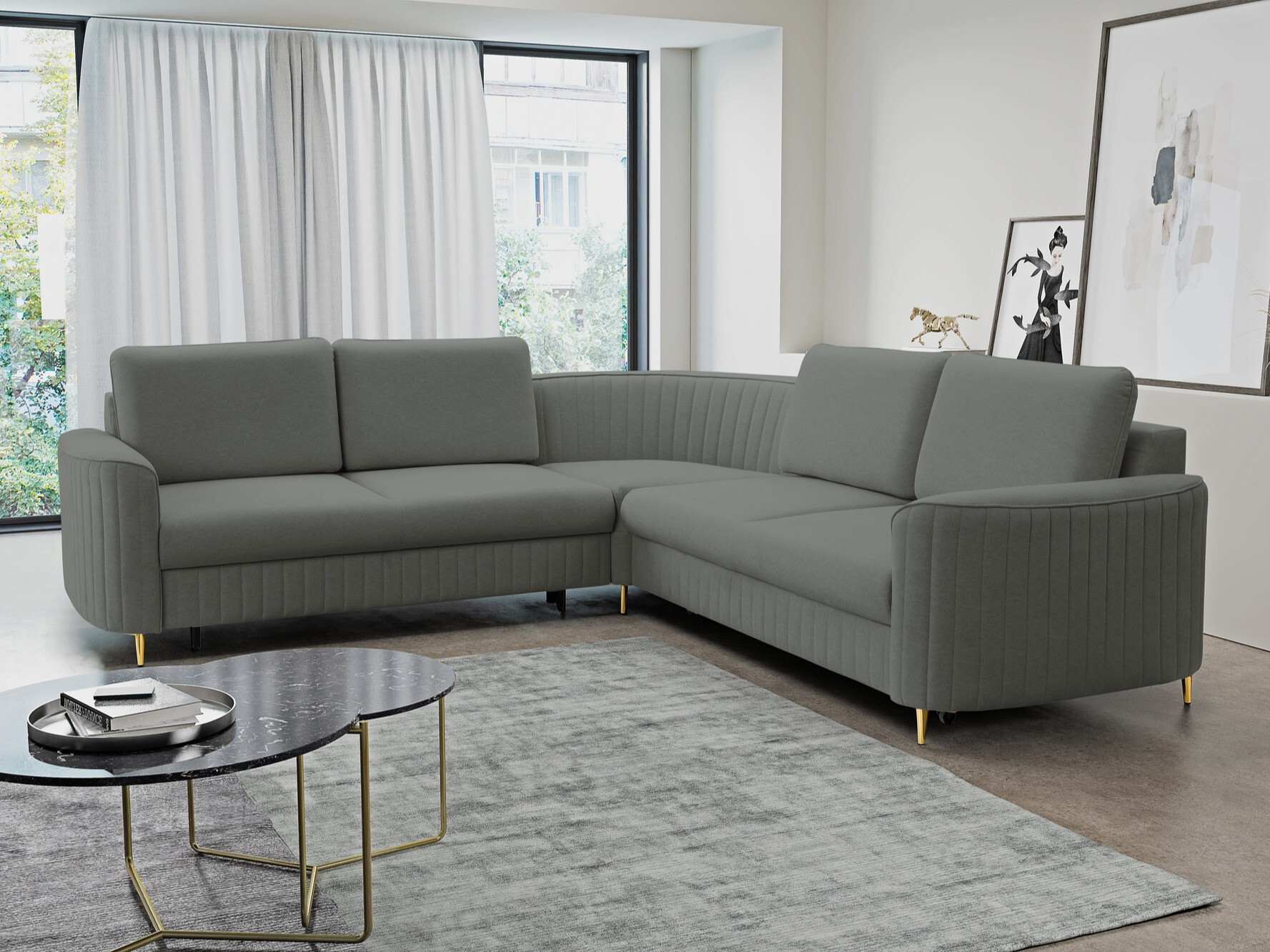 Corner sofa Kingston 157 (Castel 93)