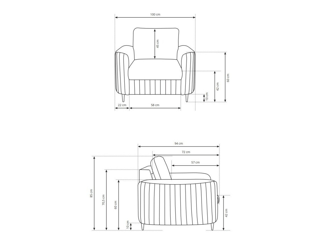 Armchair Kingston 160