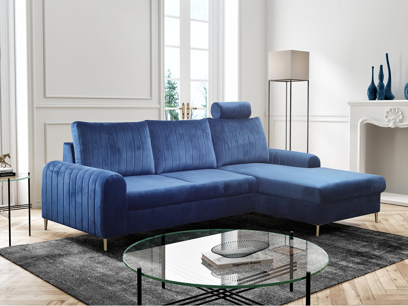 Corner sofa Kingston 163 (Velluto 25)