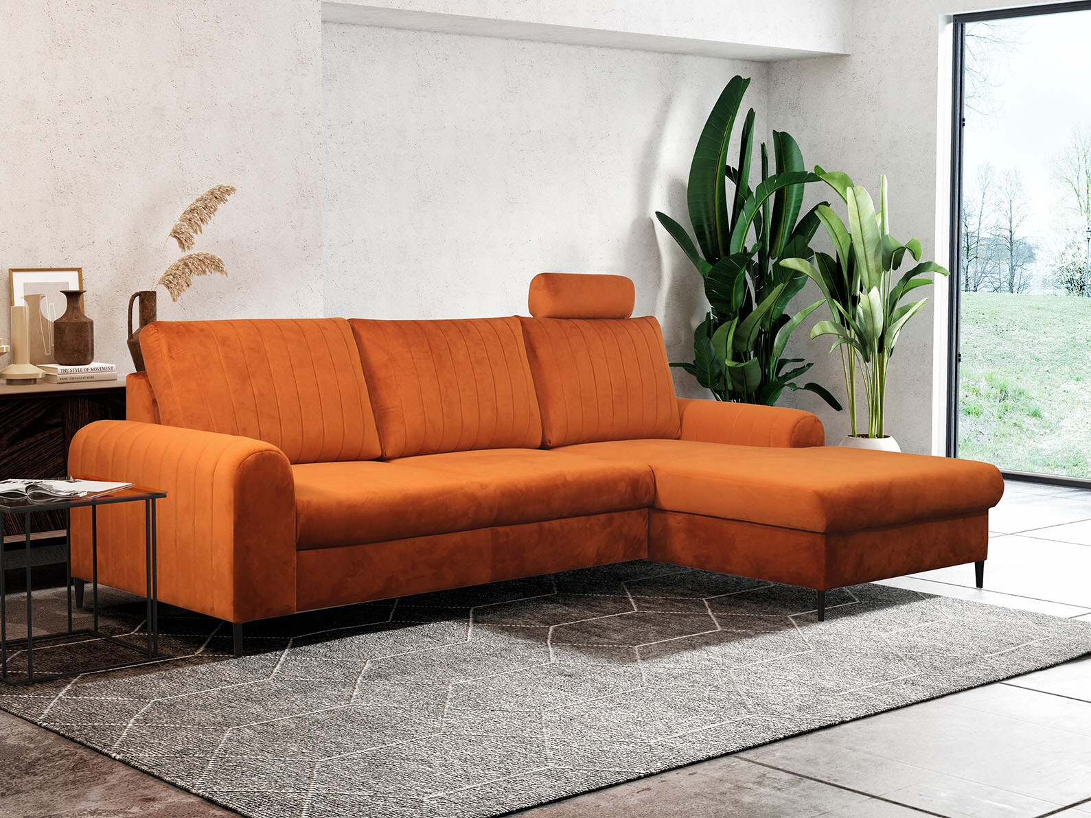 Corner sofa Kingston 165 (Velluto 33)
