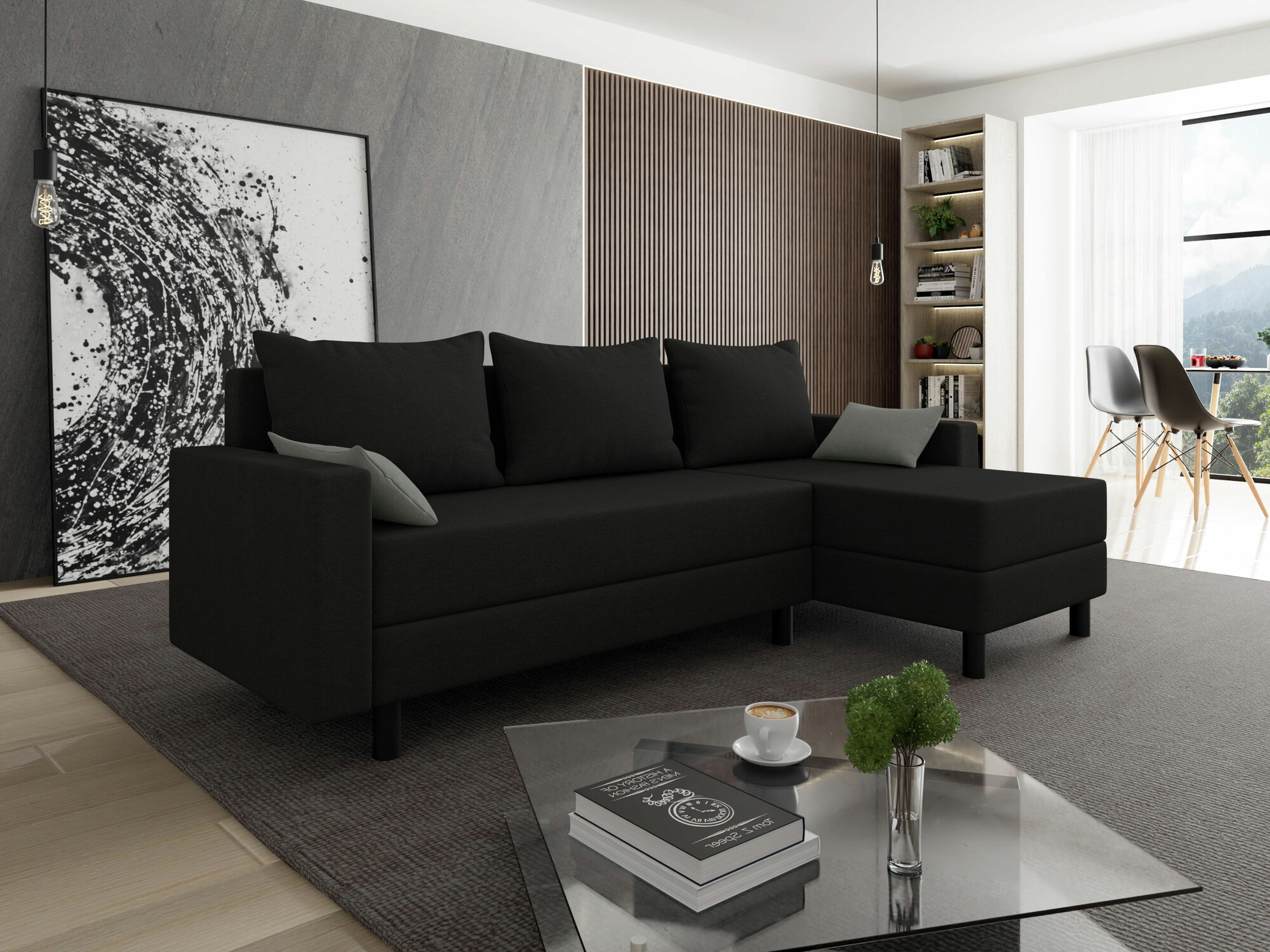 Corner sofa Delaware 100 (Alova 04 + Alova 10)