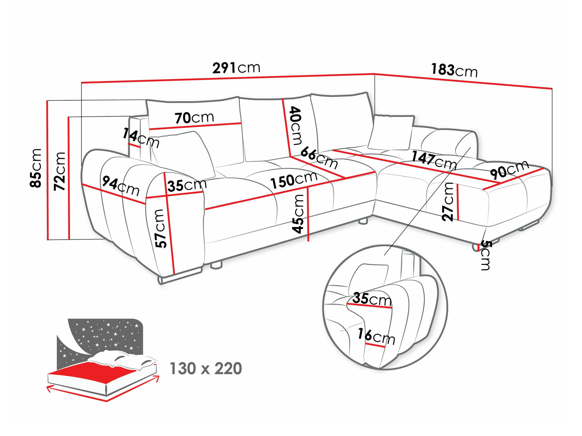 Corner sofa Signis (Velo 621)