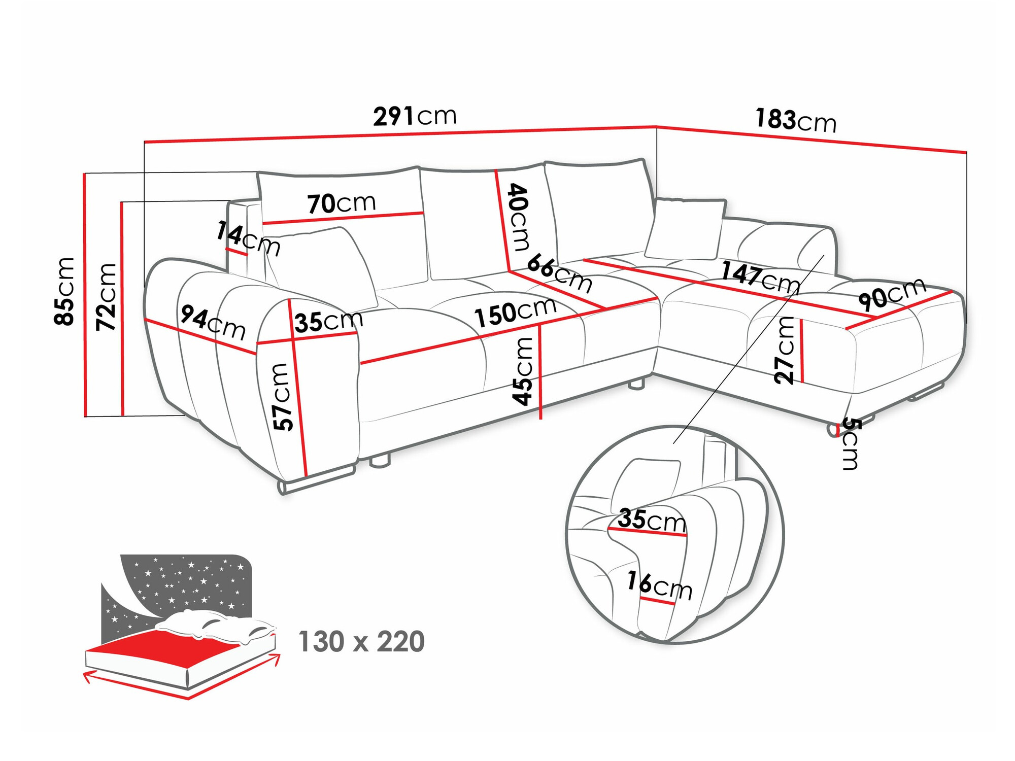 Corner sofa Signis (Velo 626)
