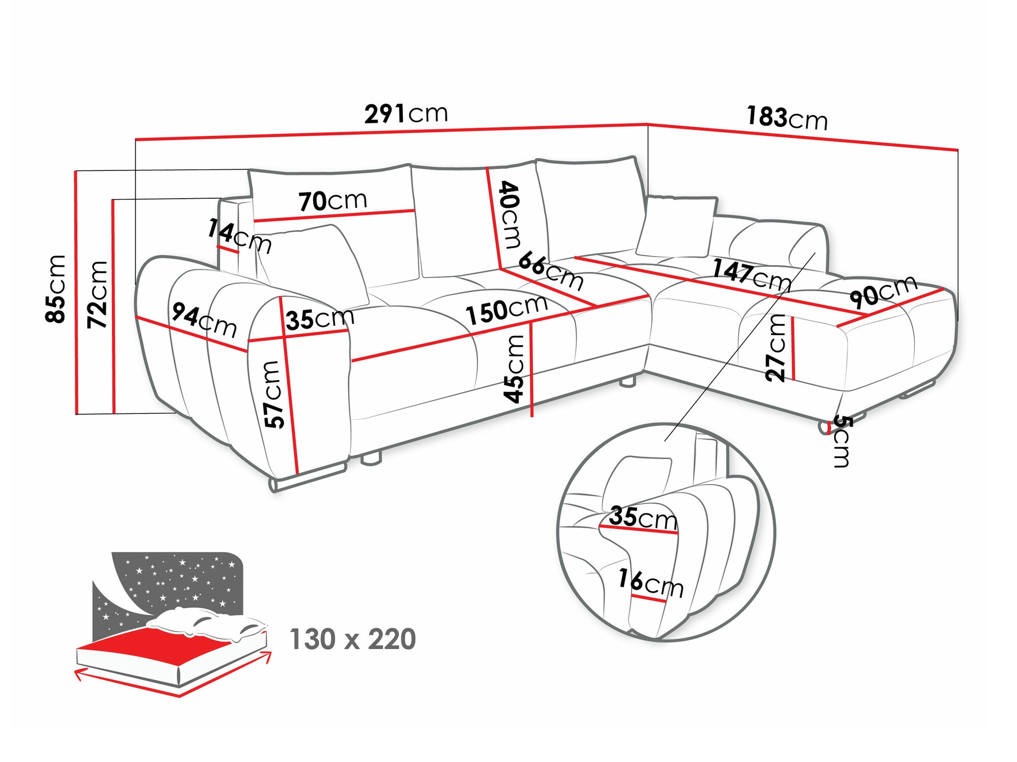 Corner sofa Signis (Velo 633)