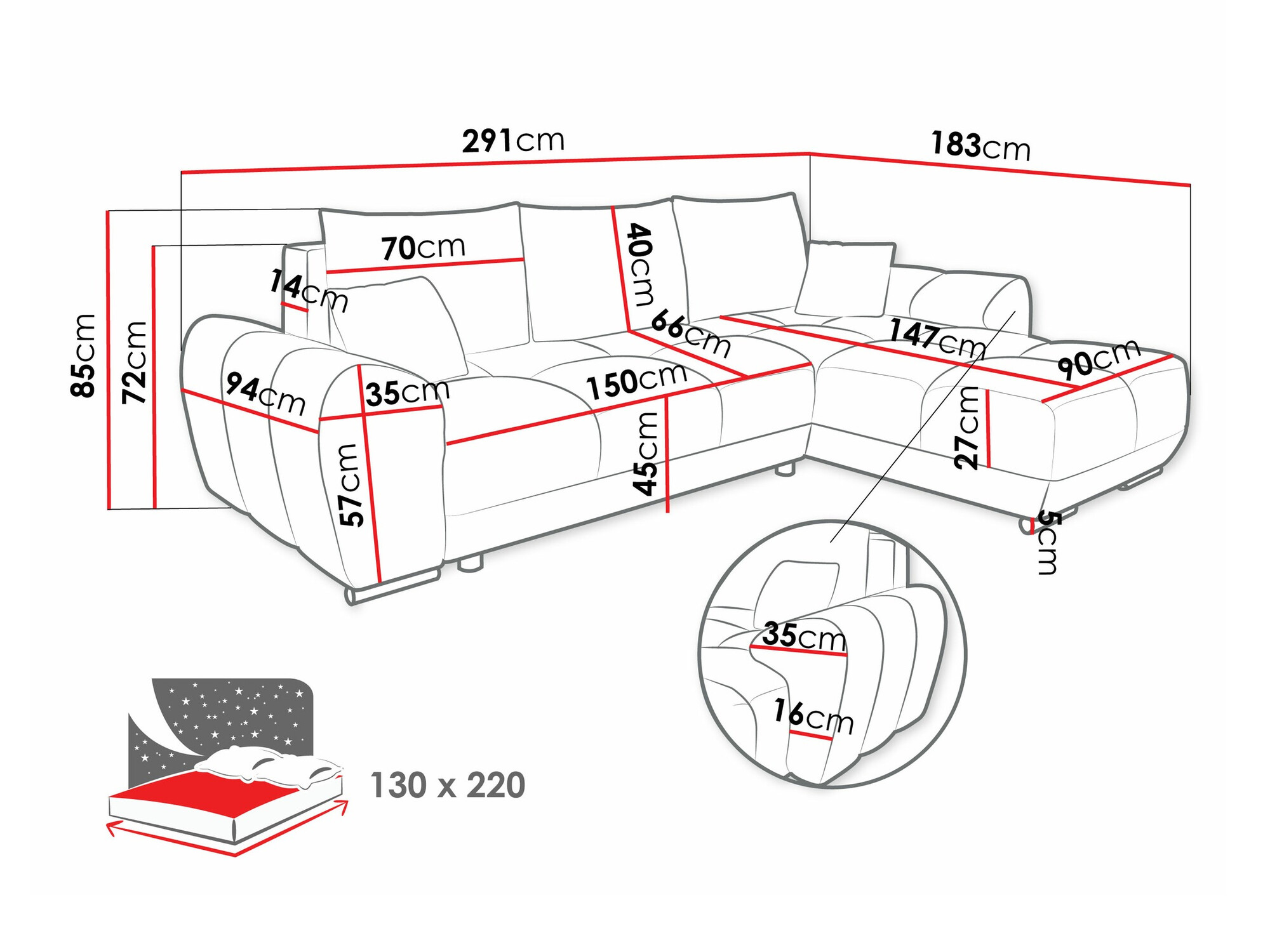Corner sofa Signis (Velo 636)