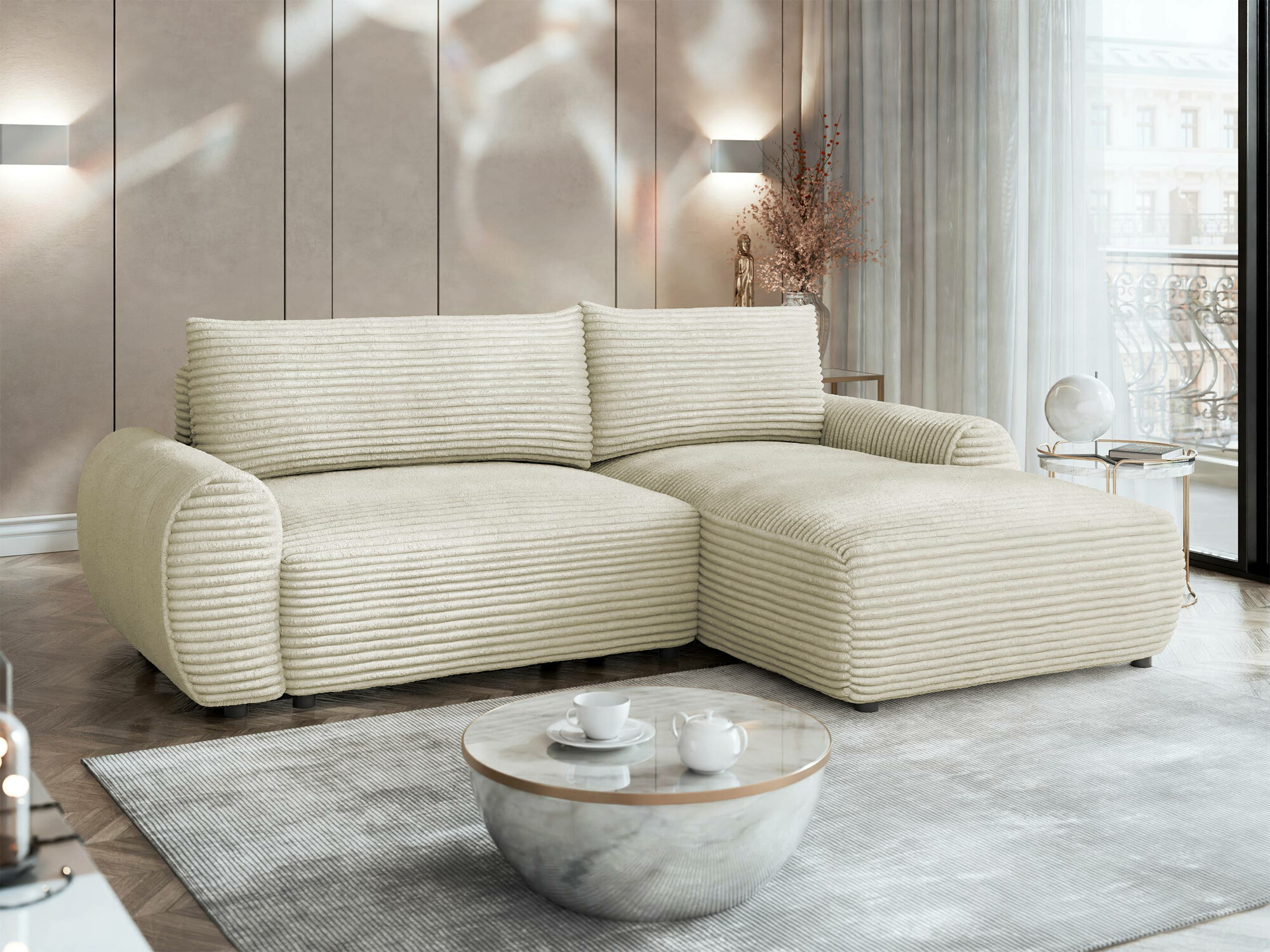 Corner sofa TrendyNest Strigina (Tilia 03)