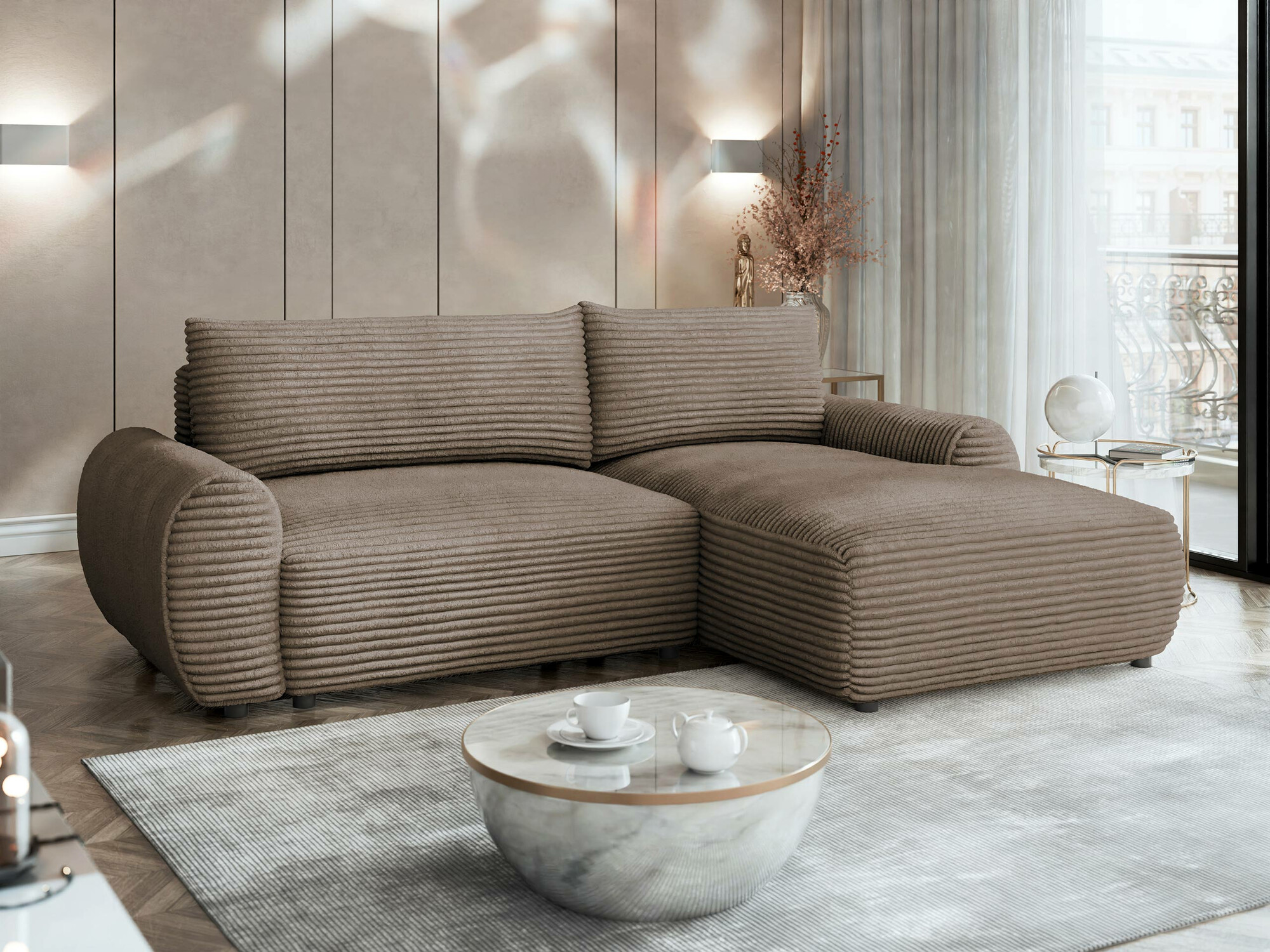 Corner sofa TrendyNest Strigina (Tilia 17)