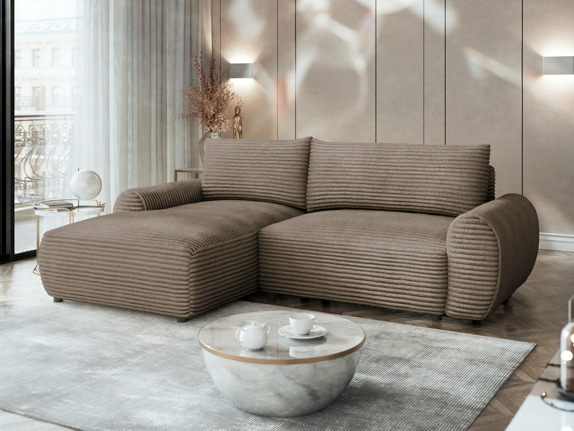 Corner sofa TrendyNest Strigina (Tilia 17)