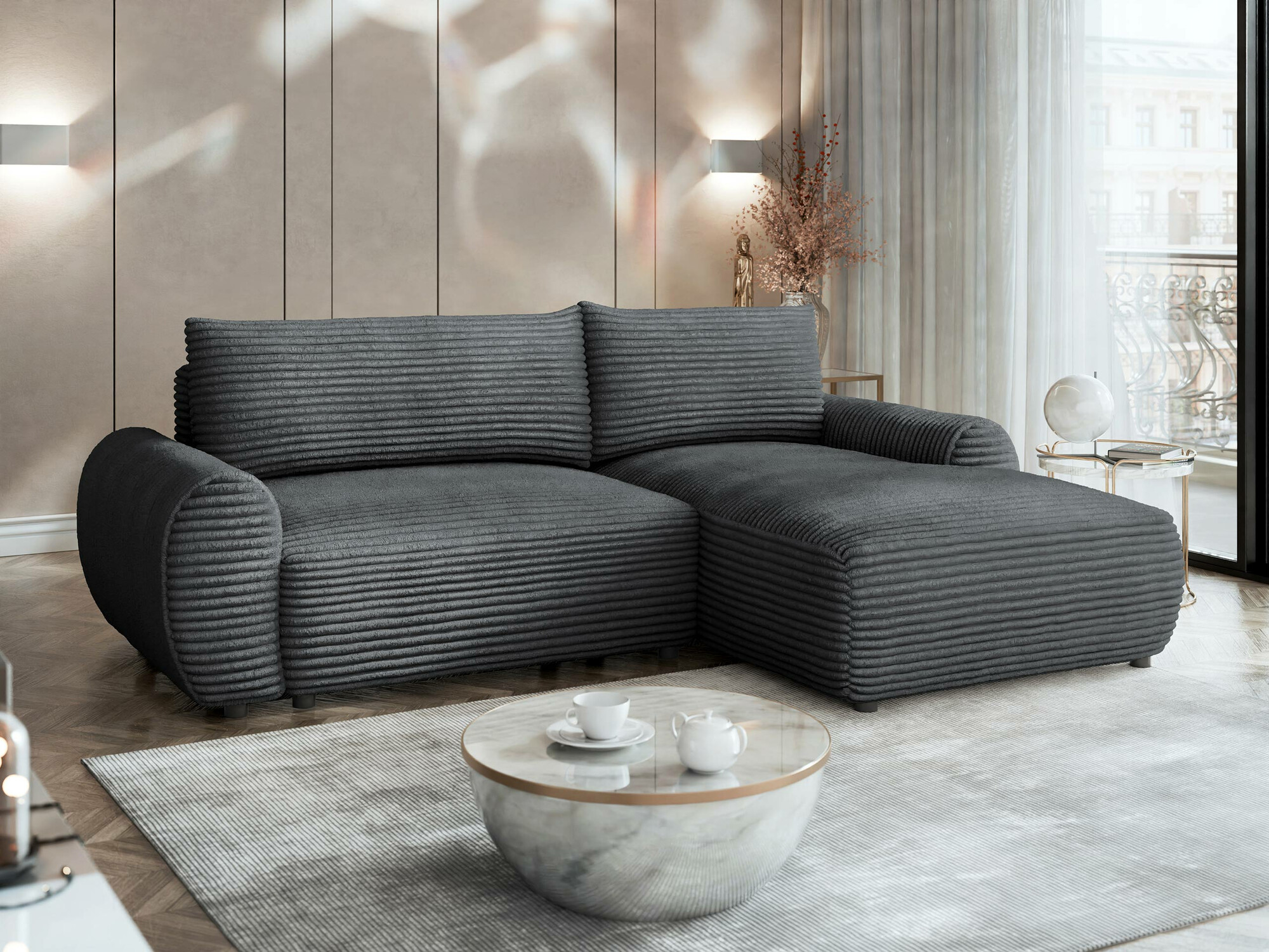 Corner sofa TrendyNest Strigina (Tilia 90)
