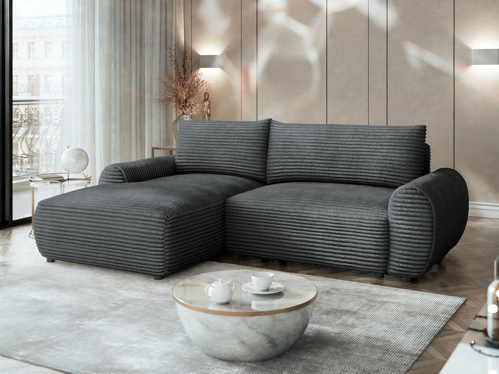 Corner sofa TrendyNest Strigina (Tilia 90)