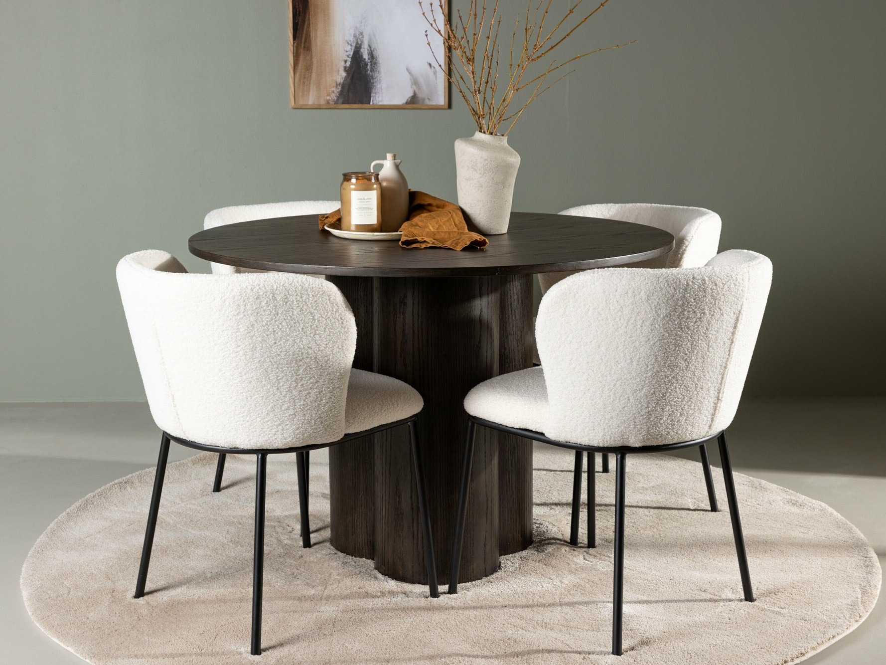 Dining set Dallas 4356 (Dark nut)